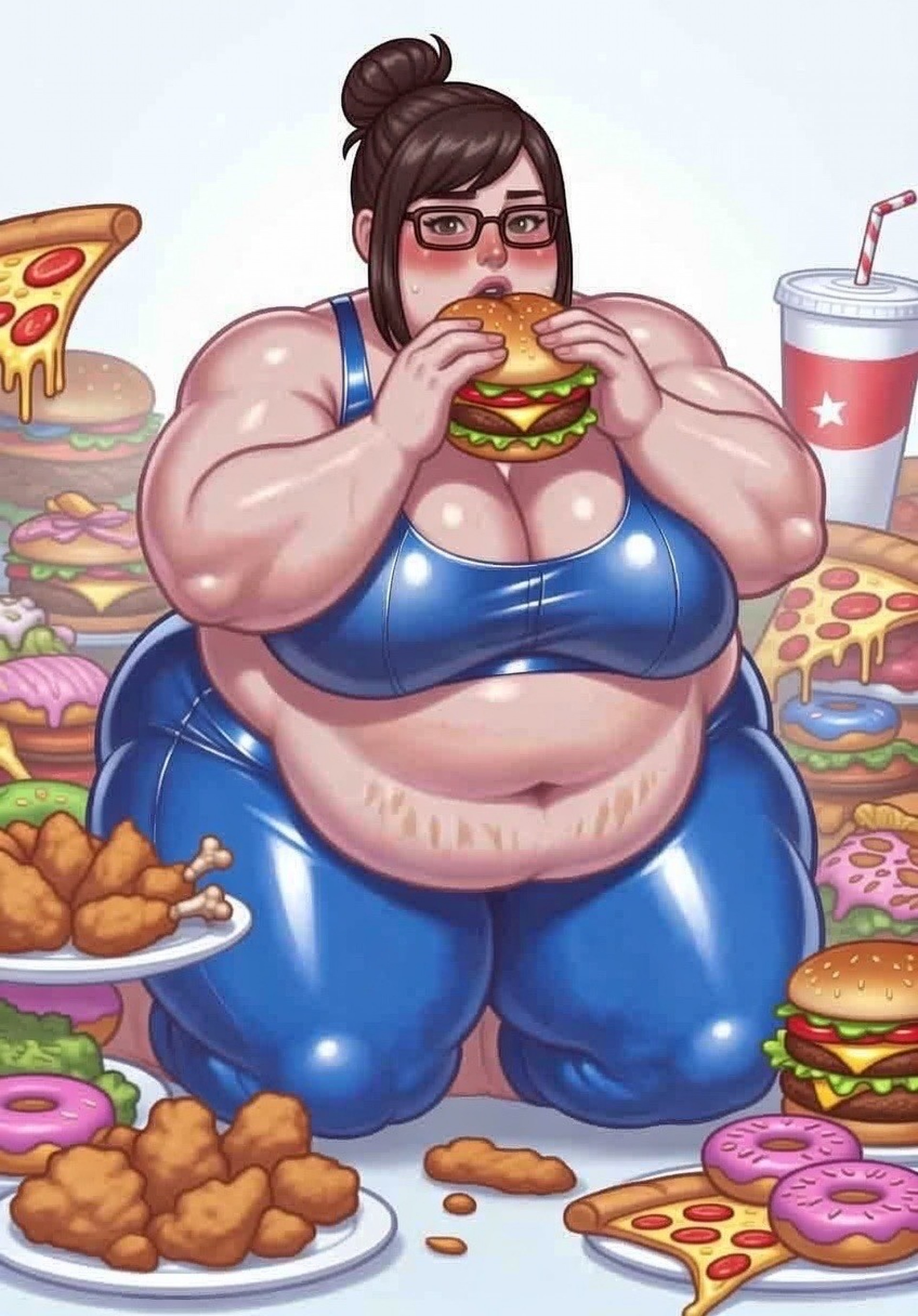 Мей и костюм суперобжоры