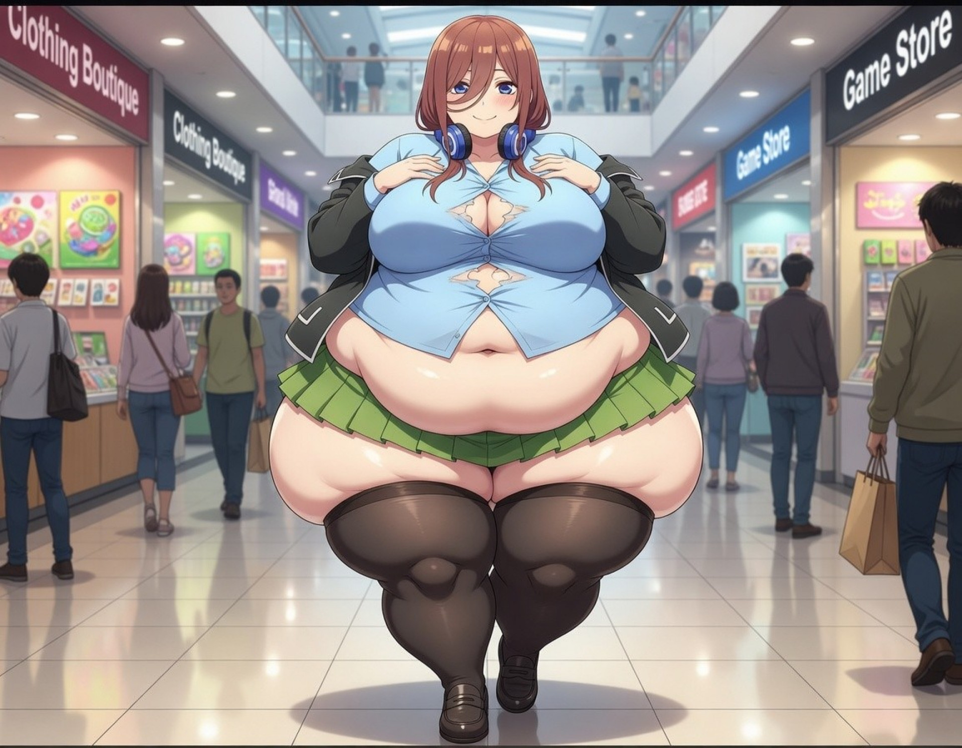 Мику - прогулка по торговому центру