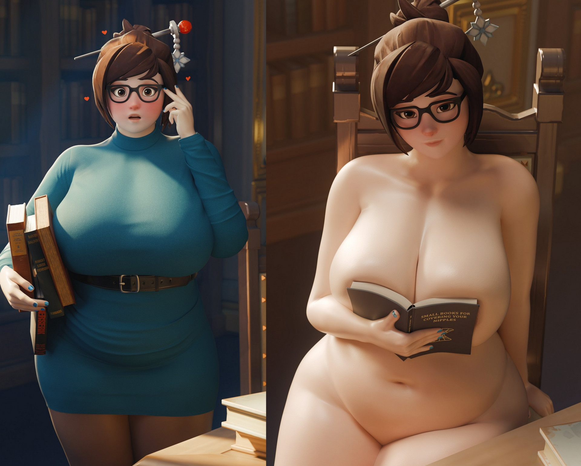 Мей в библиотеке