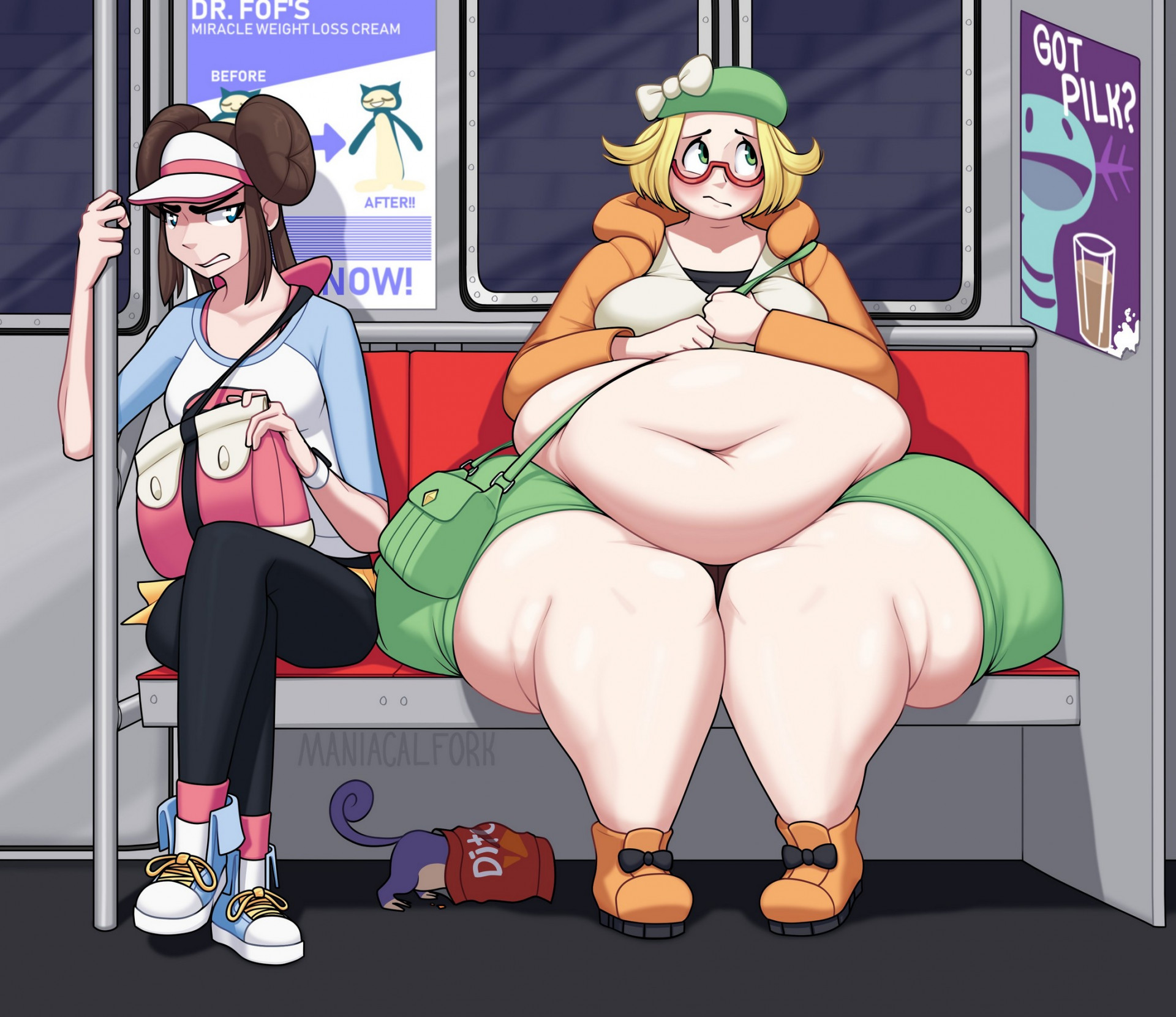 Роза и Бьянка в метро