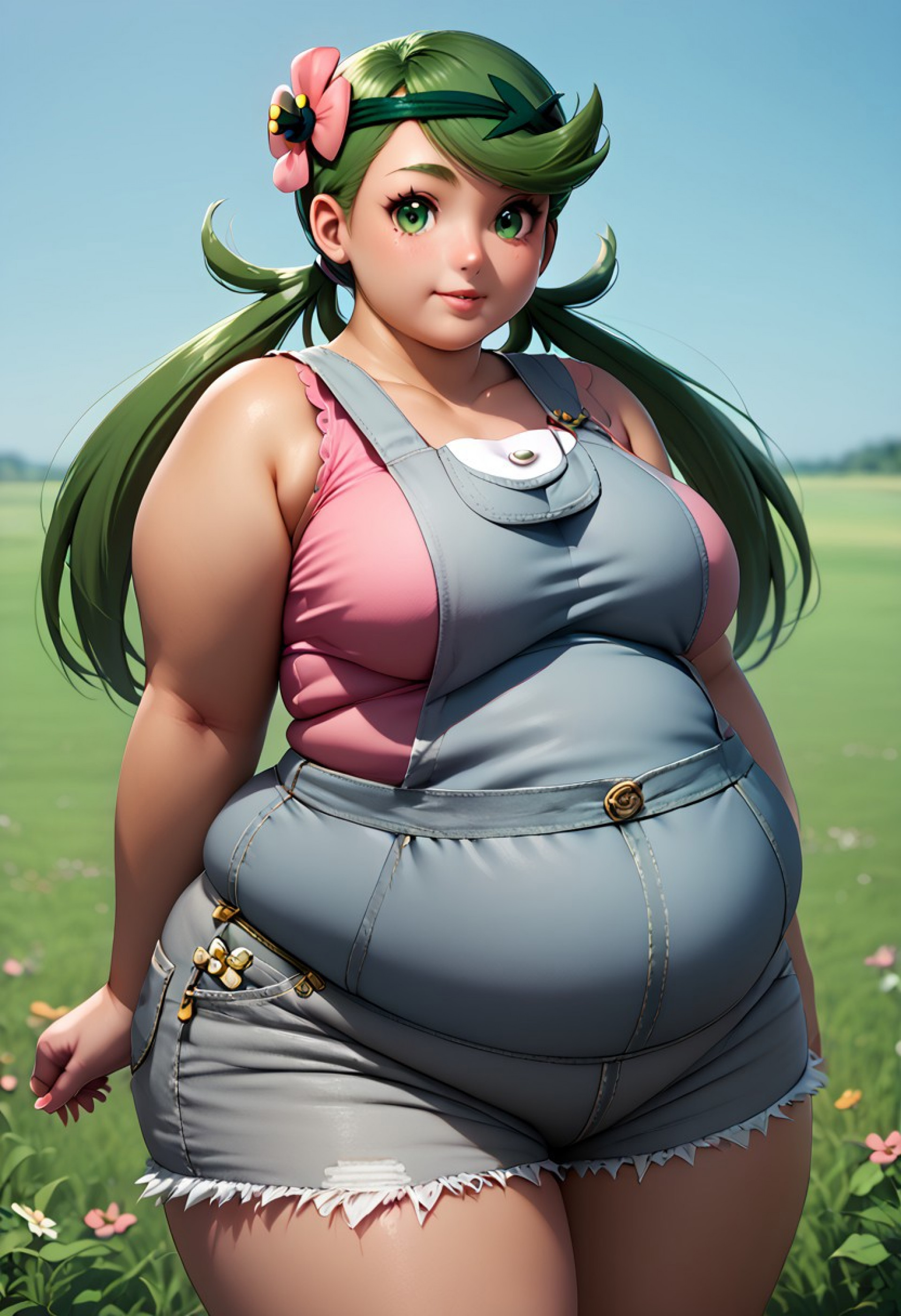 Маллоу на лугу