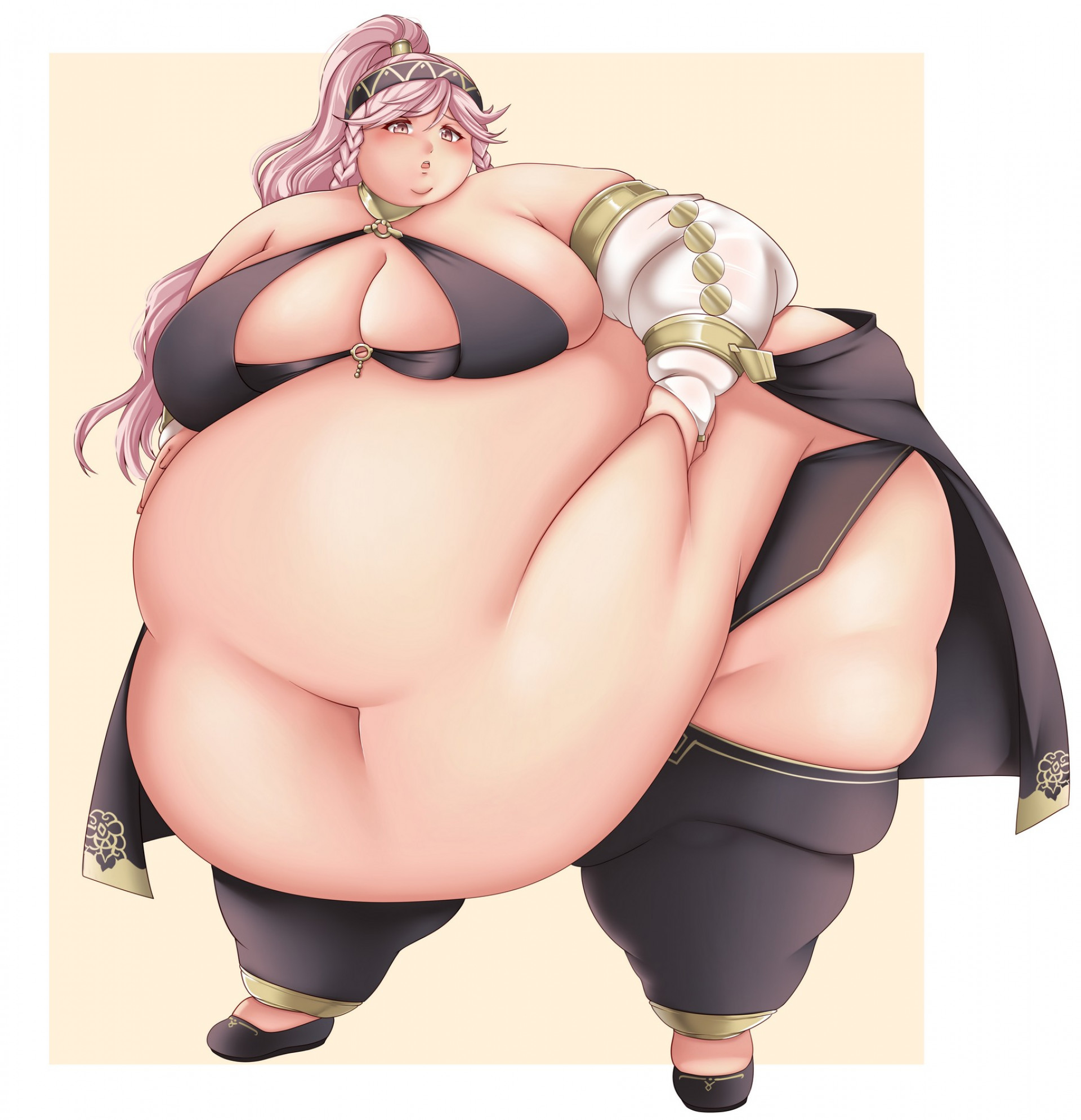 Оливия - складка на животике