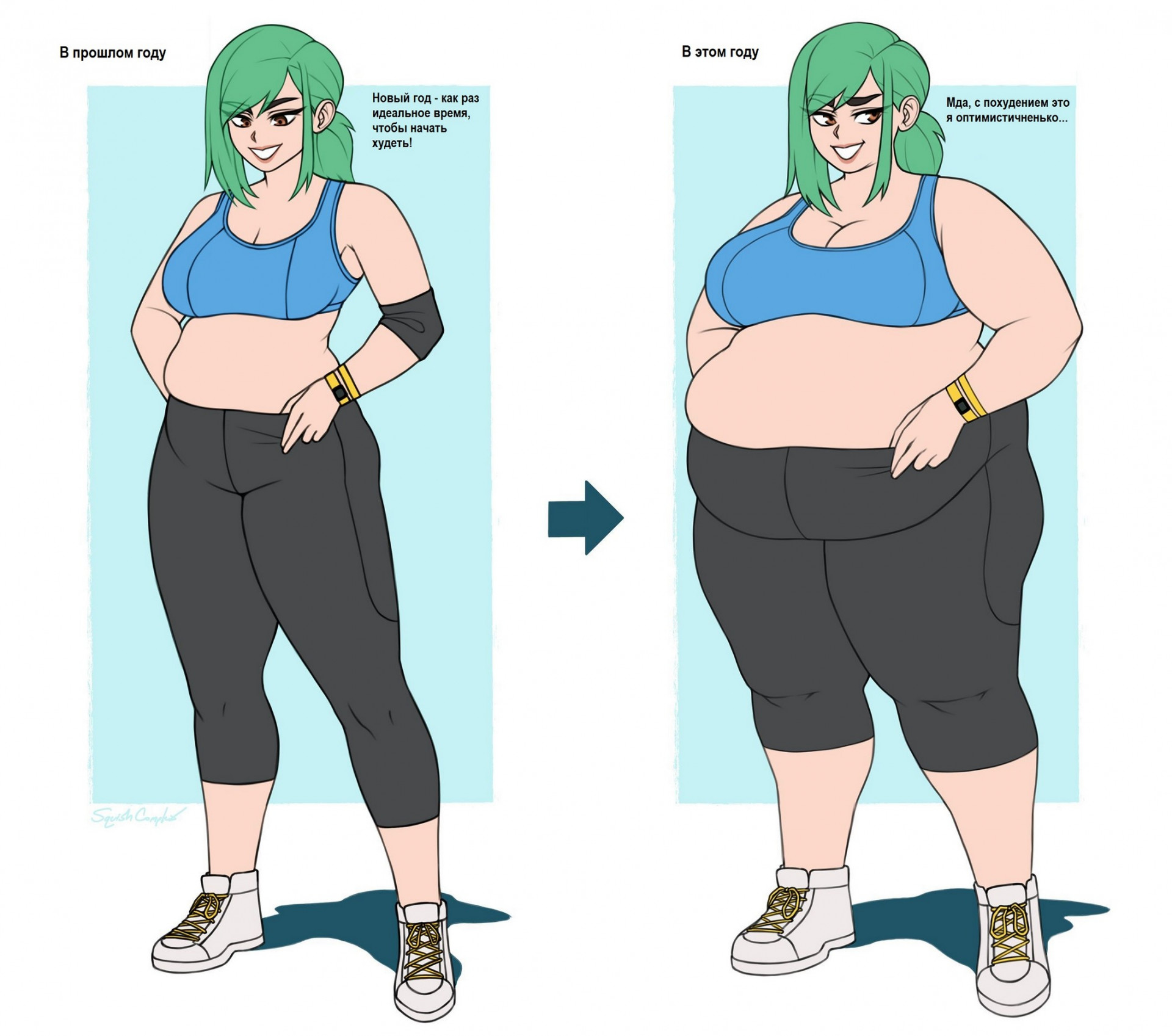 Новый год и пополневшая я