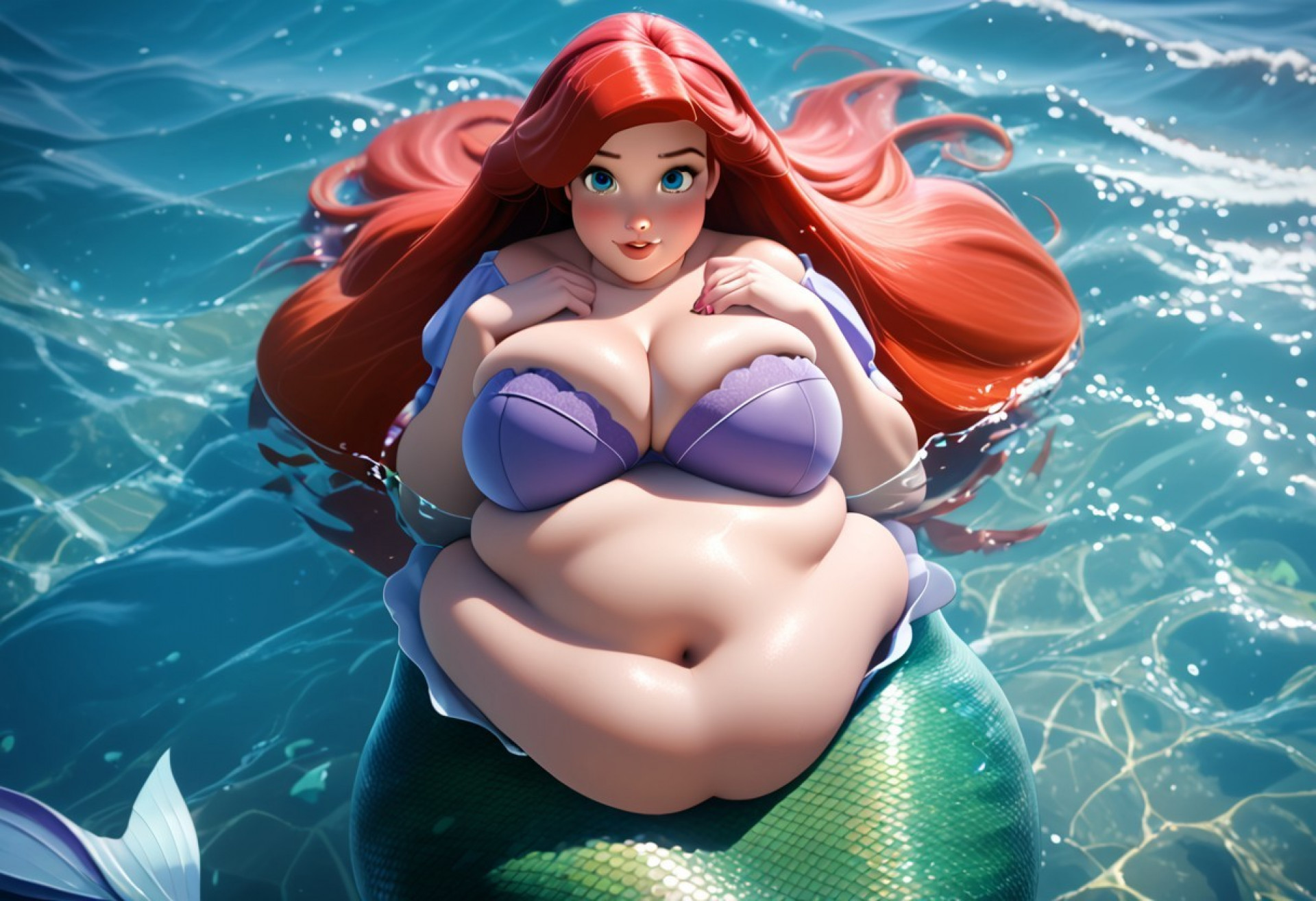 Ариэль - пухляшка на плаву