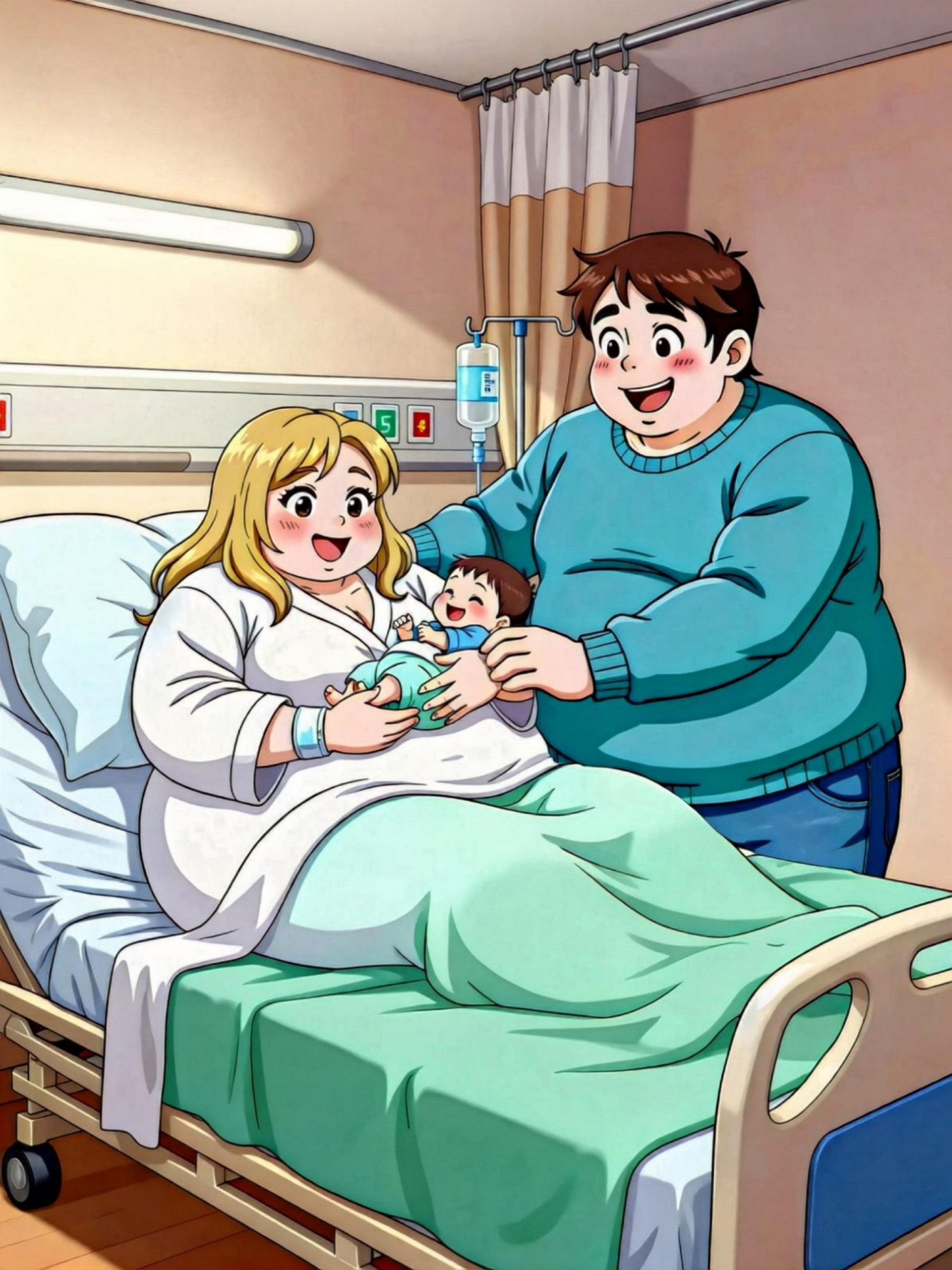 С новорожденным