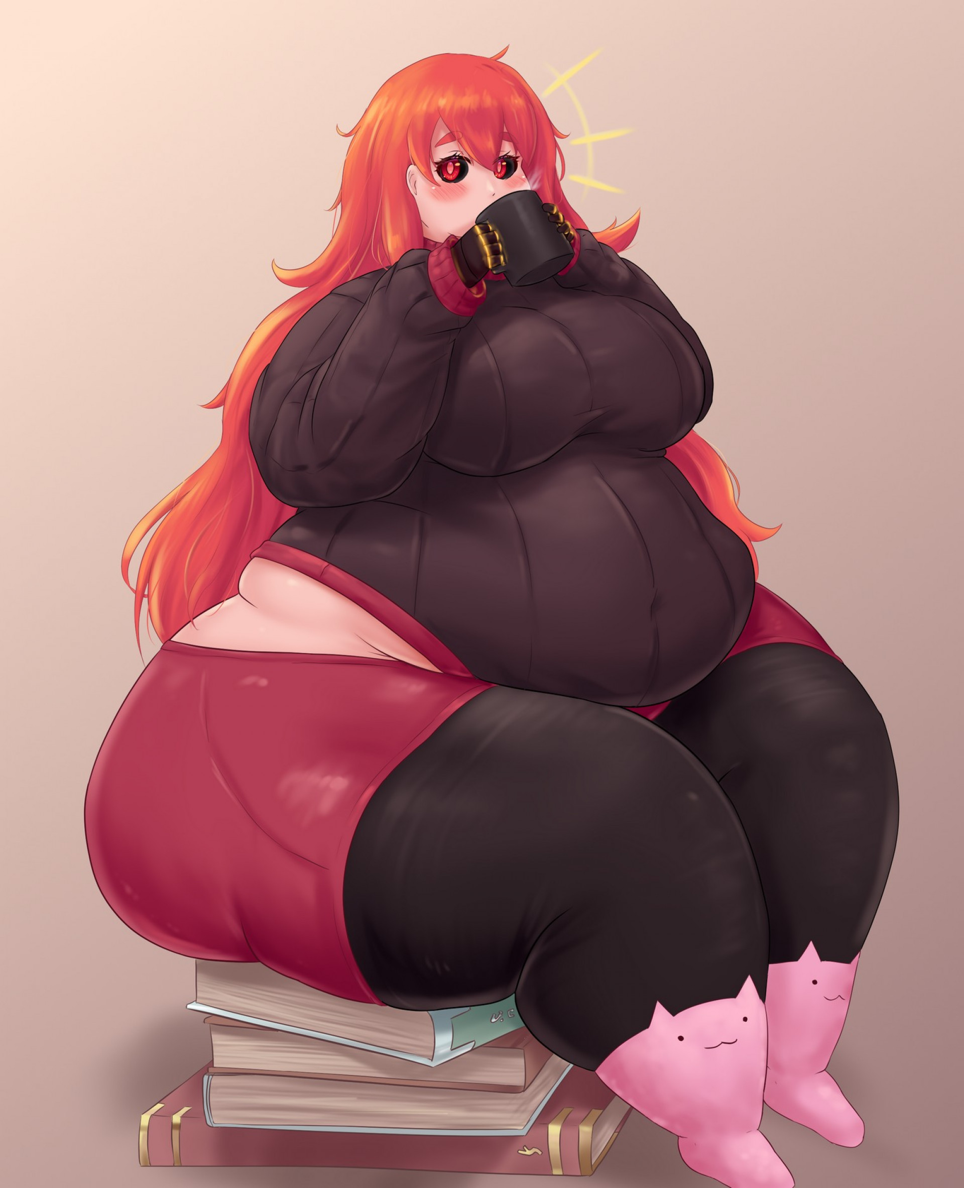 Скарлет и кружка горяченького