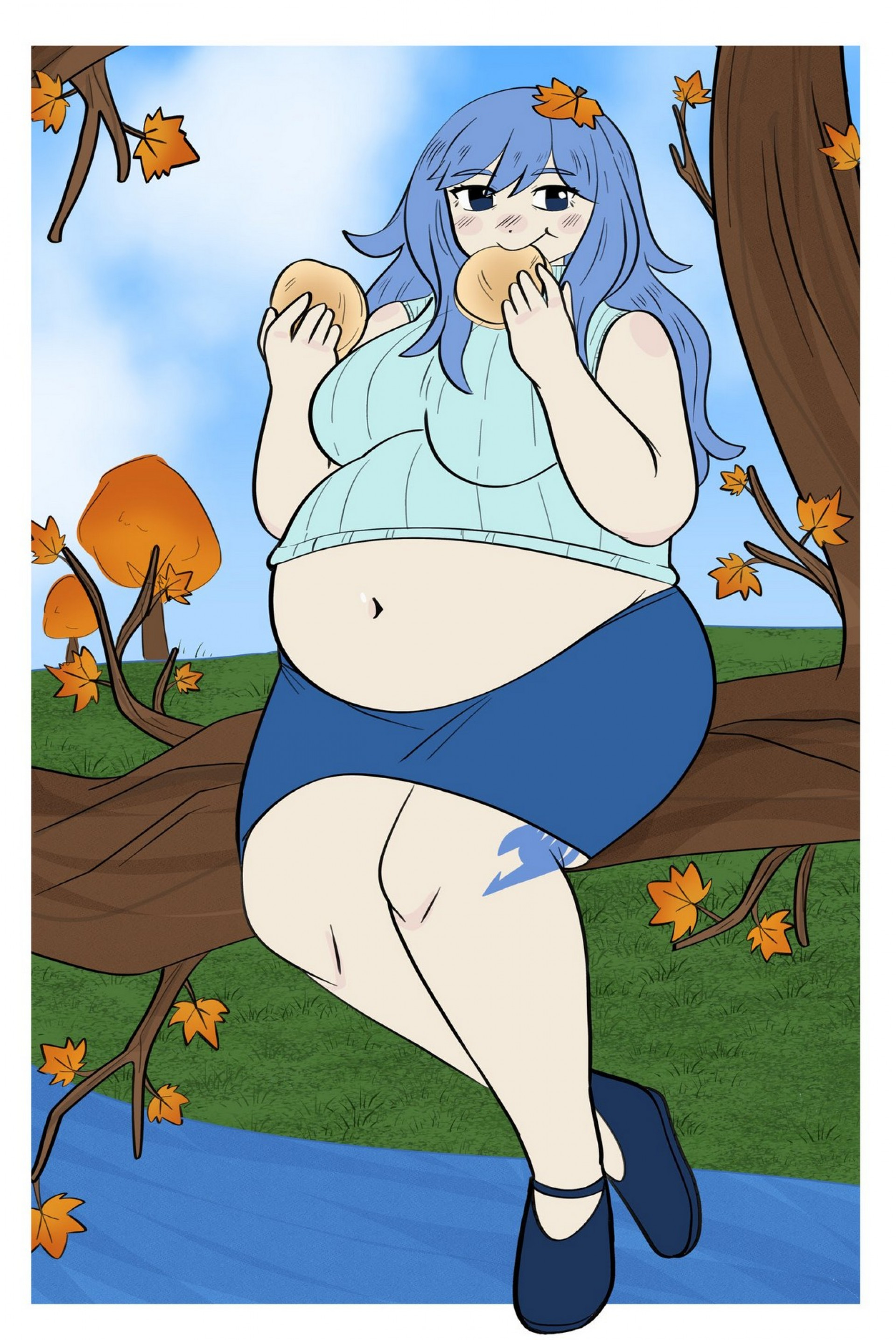 Джувия - русалка на ветвях висит