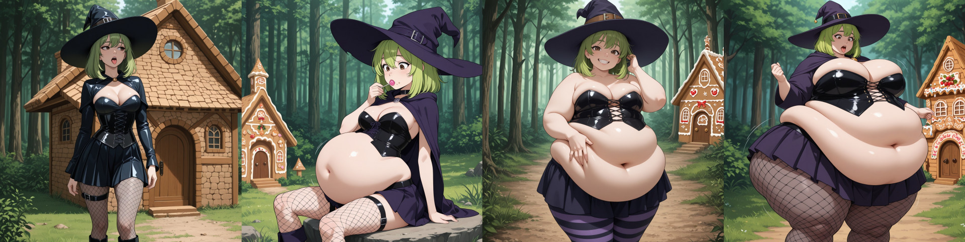 Ведьма - попробовав собственный пряничный домик