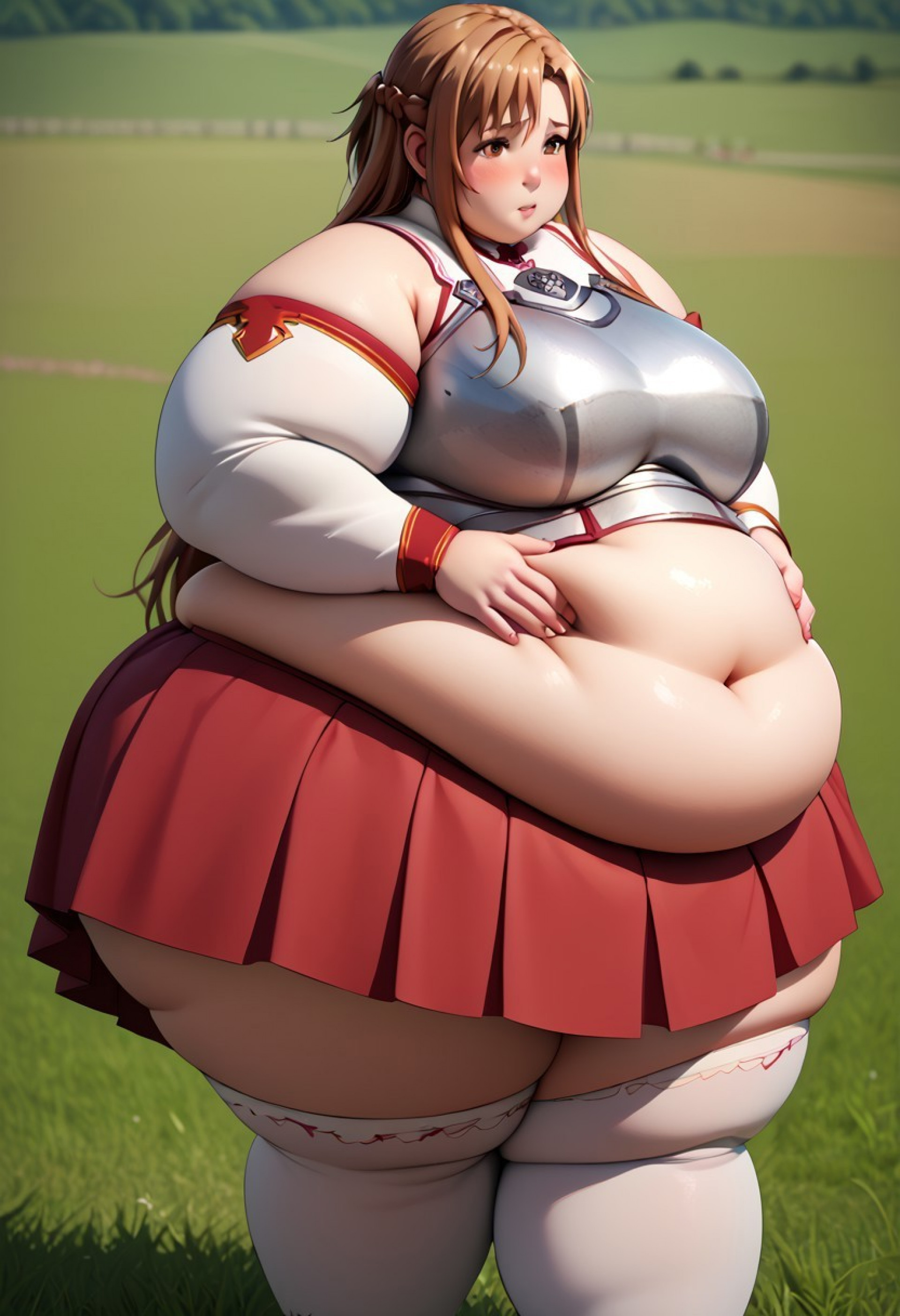 Асуна в поле