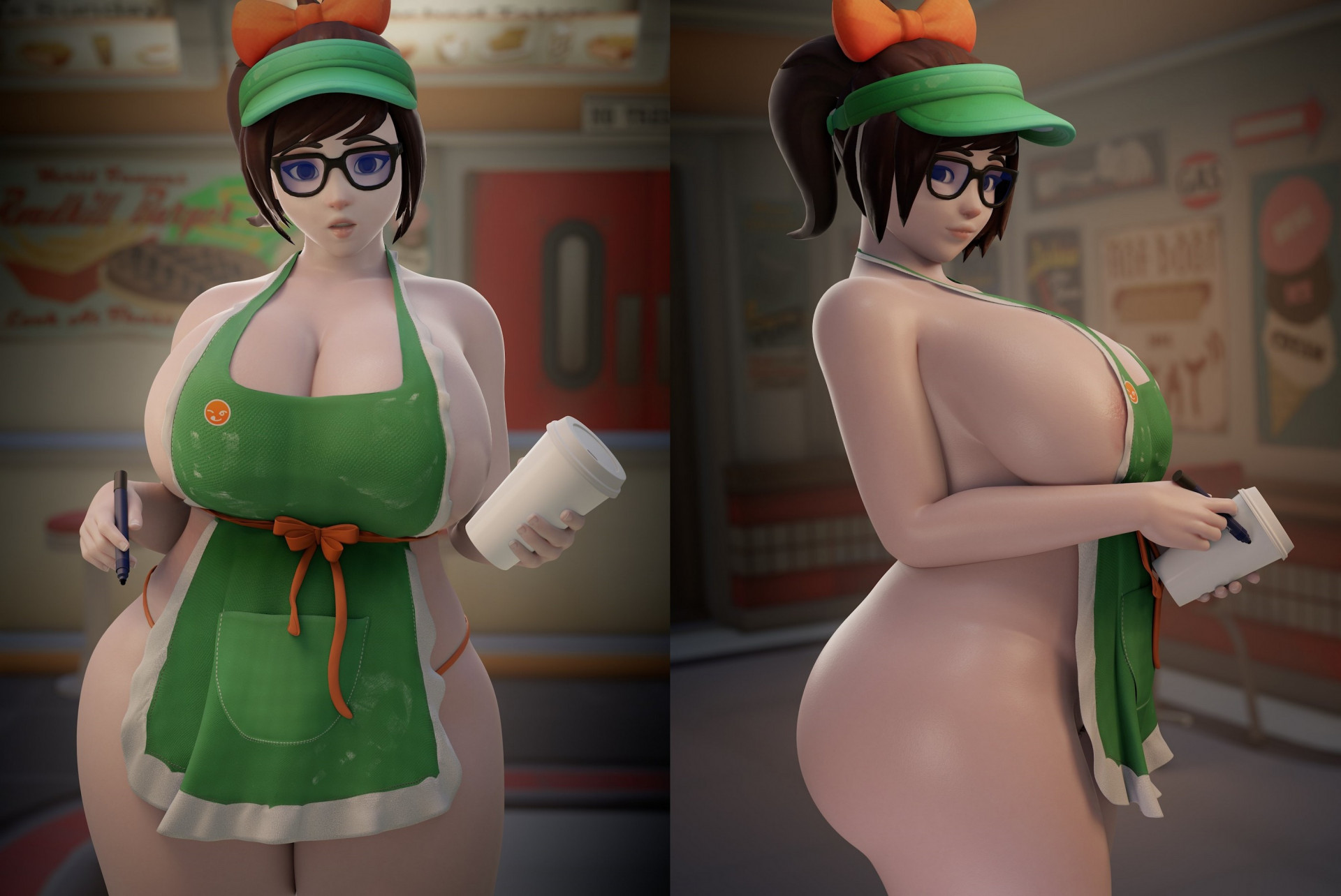 Мей в переднике