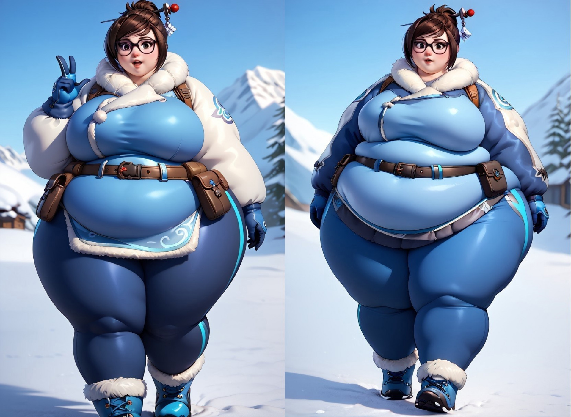 Мей - пухляшка на прогулке