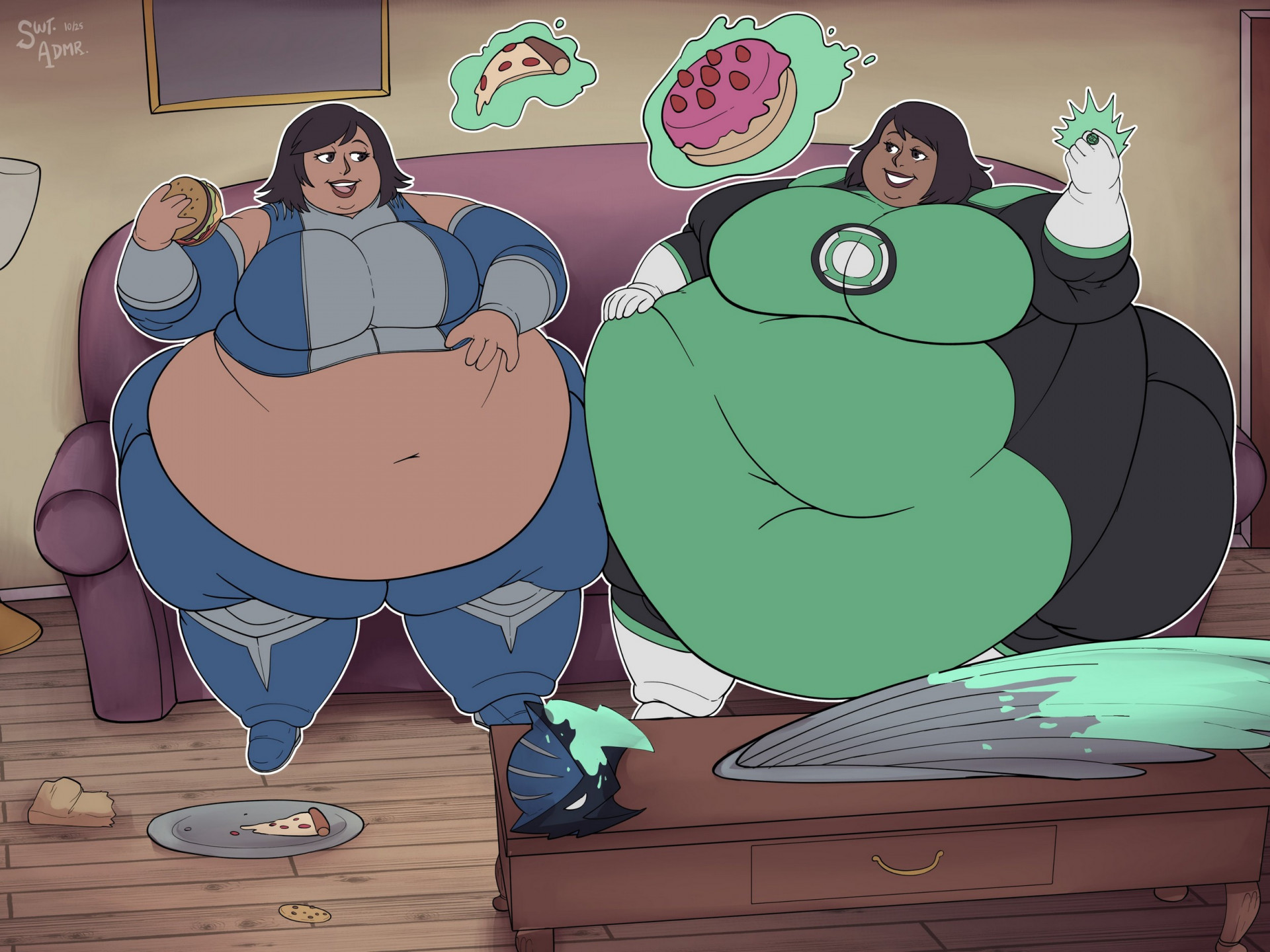 Ястребгерла и Зеленый Фонарь - ужин с чувством выполненного долга