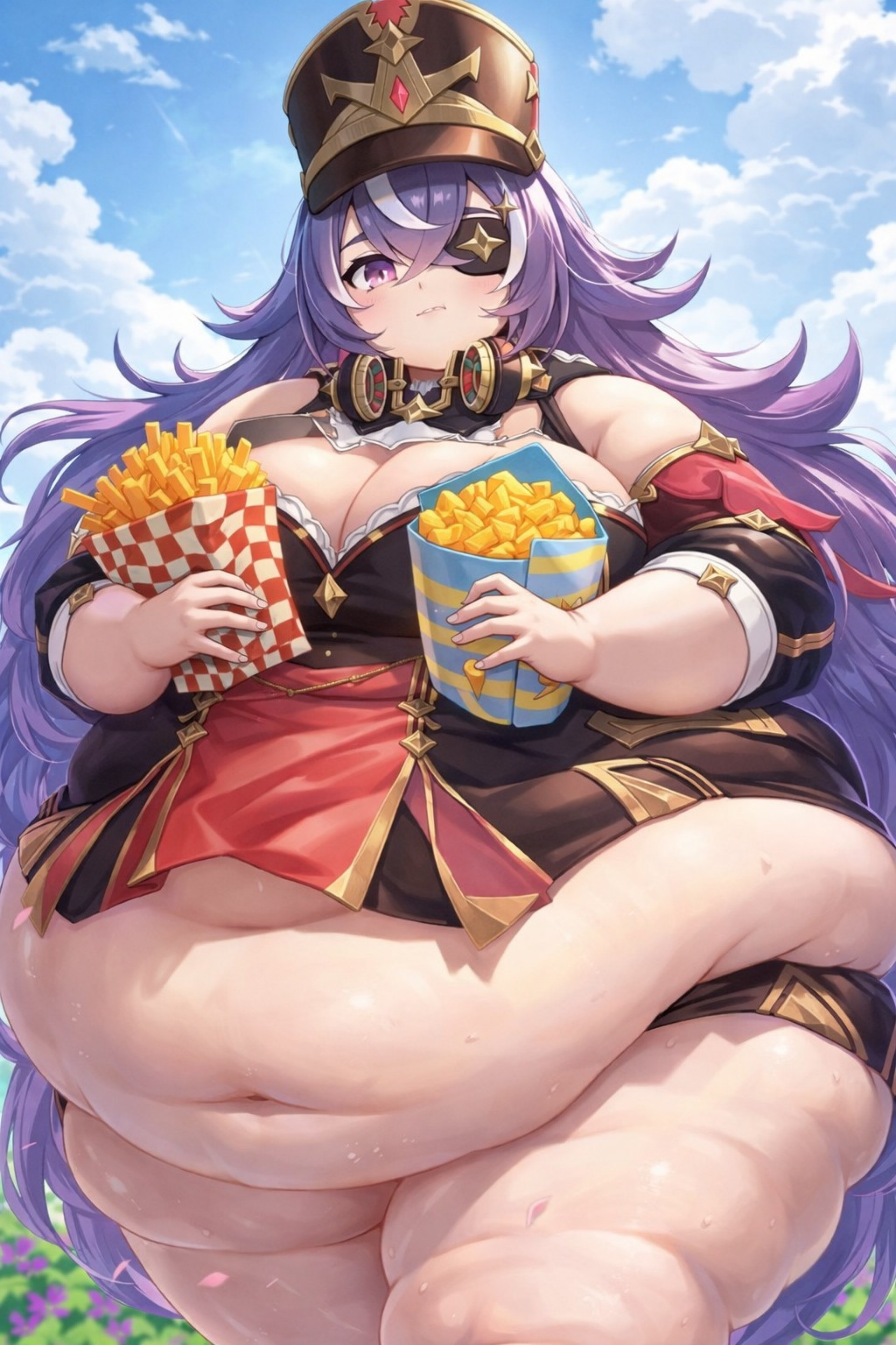 Шеврез и картошечка с попкорном