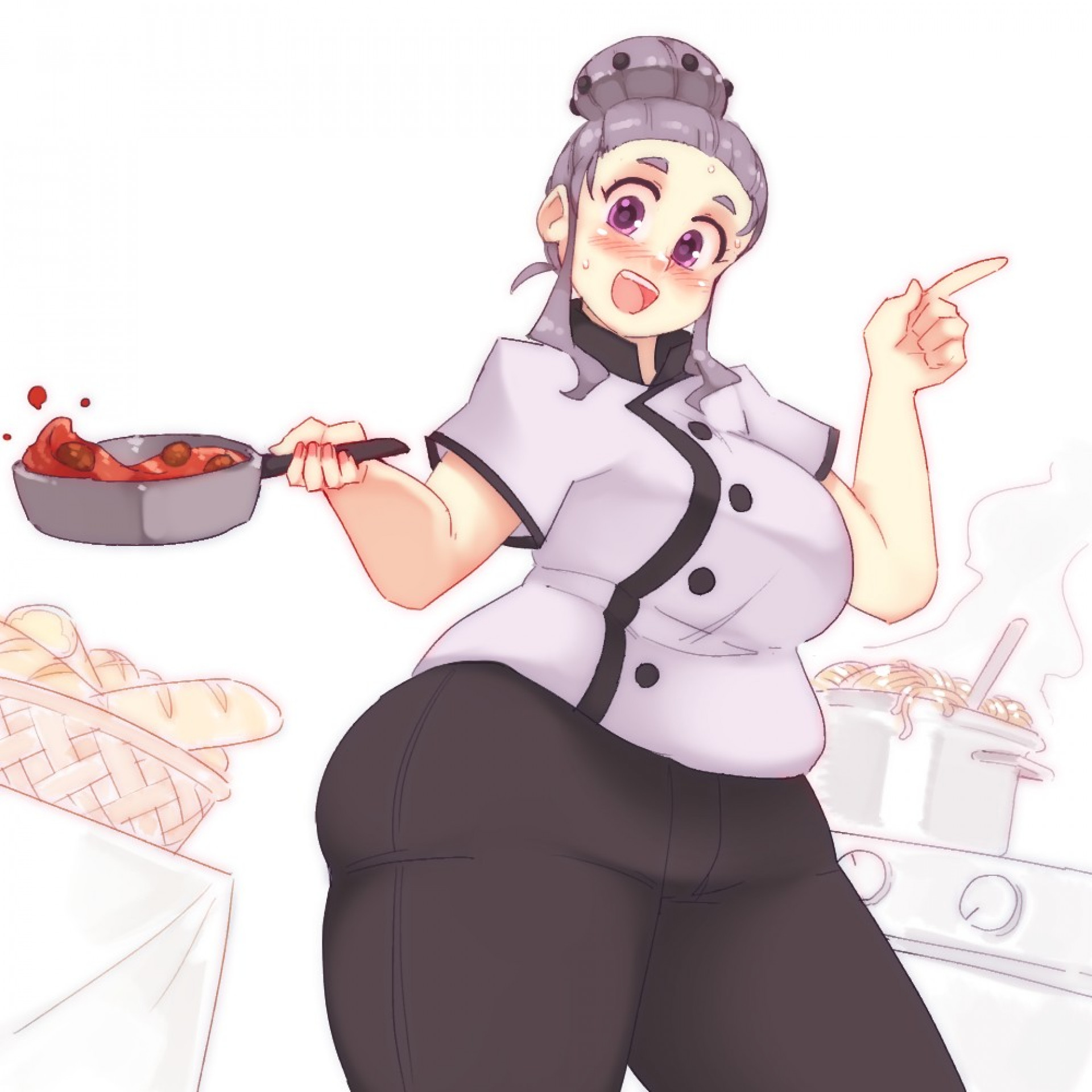 Николь за работой