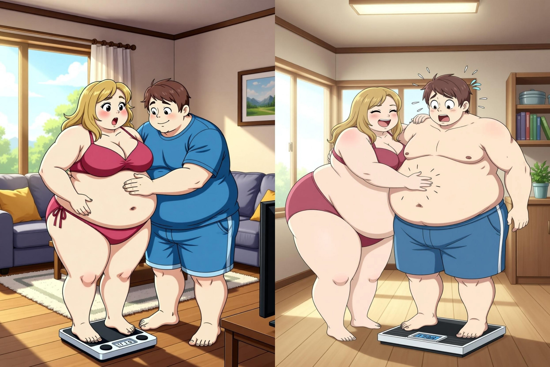 Чуток поправились