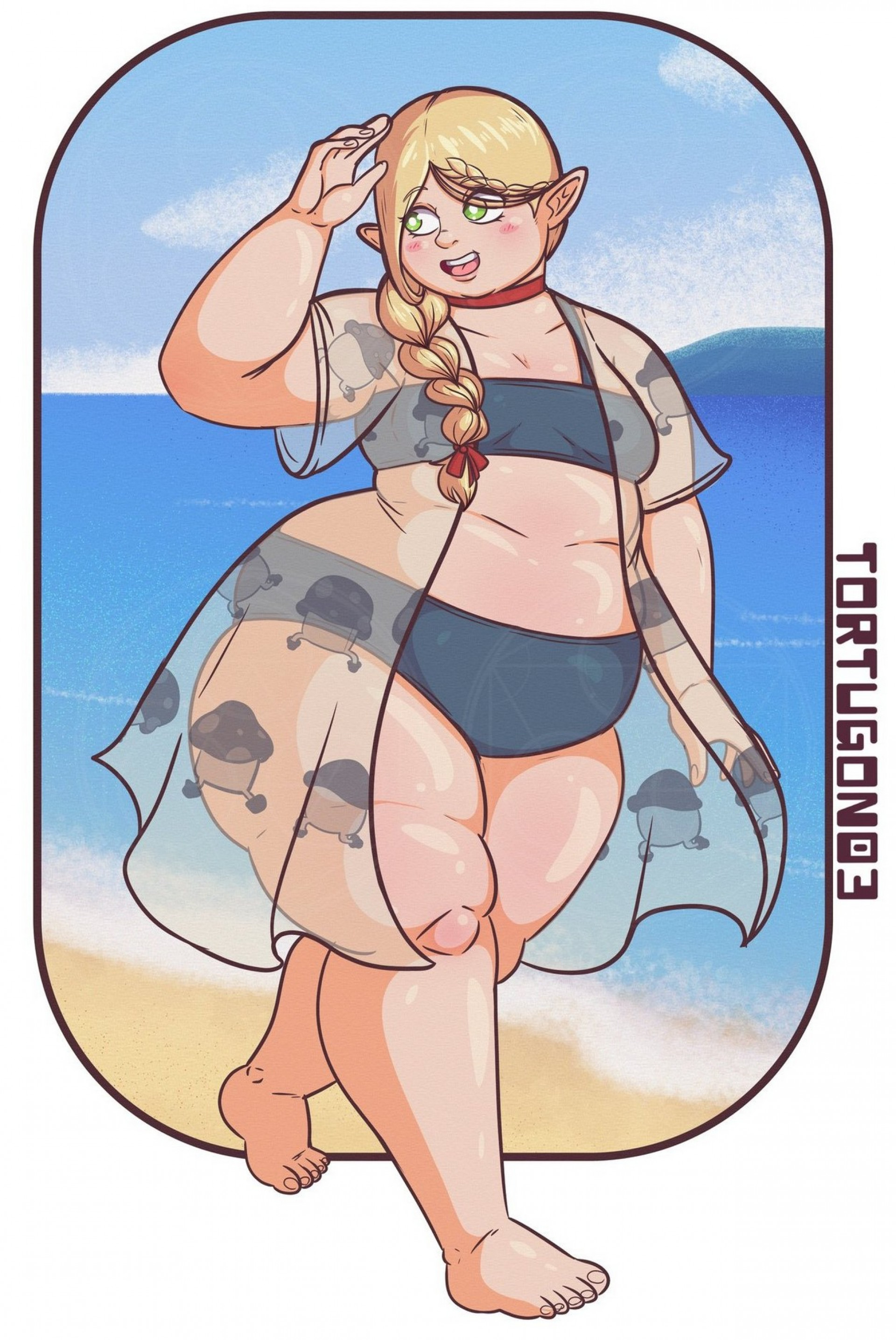 Марсилль на пляжу