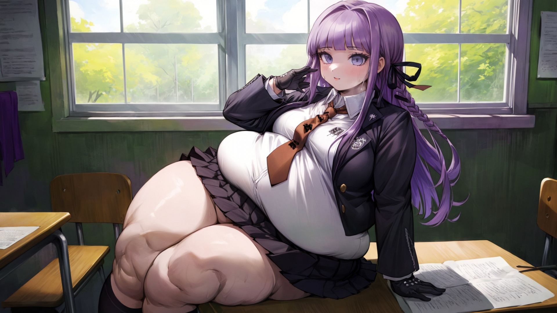 Киоко с домашкой