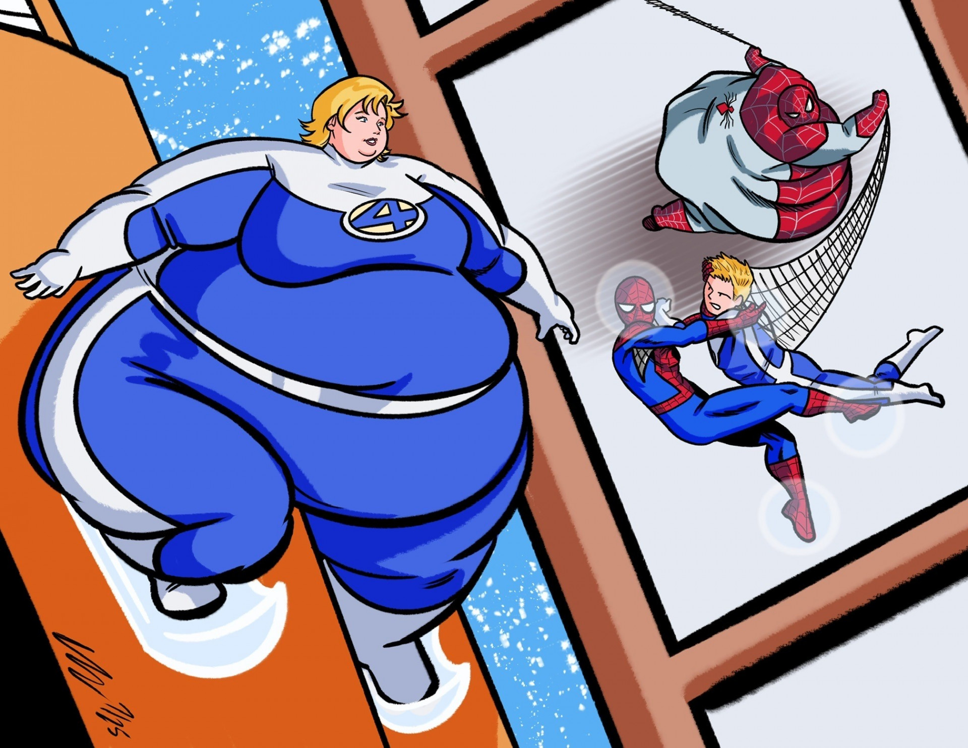 Сью Шторм и Баба-Паук - пока мужуки дурят