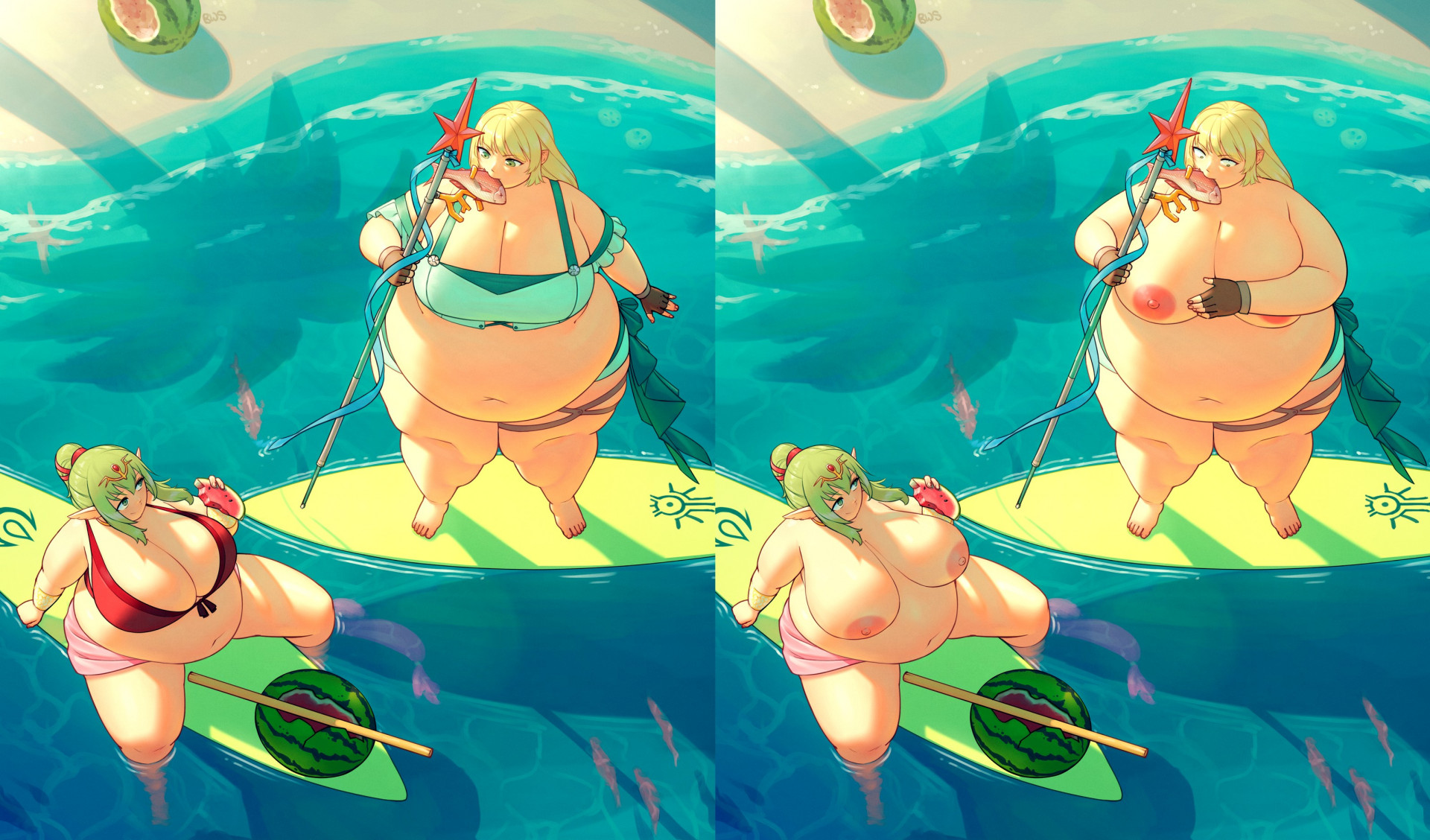 Тики и Ингрид - катание на досках