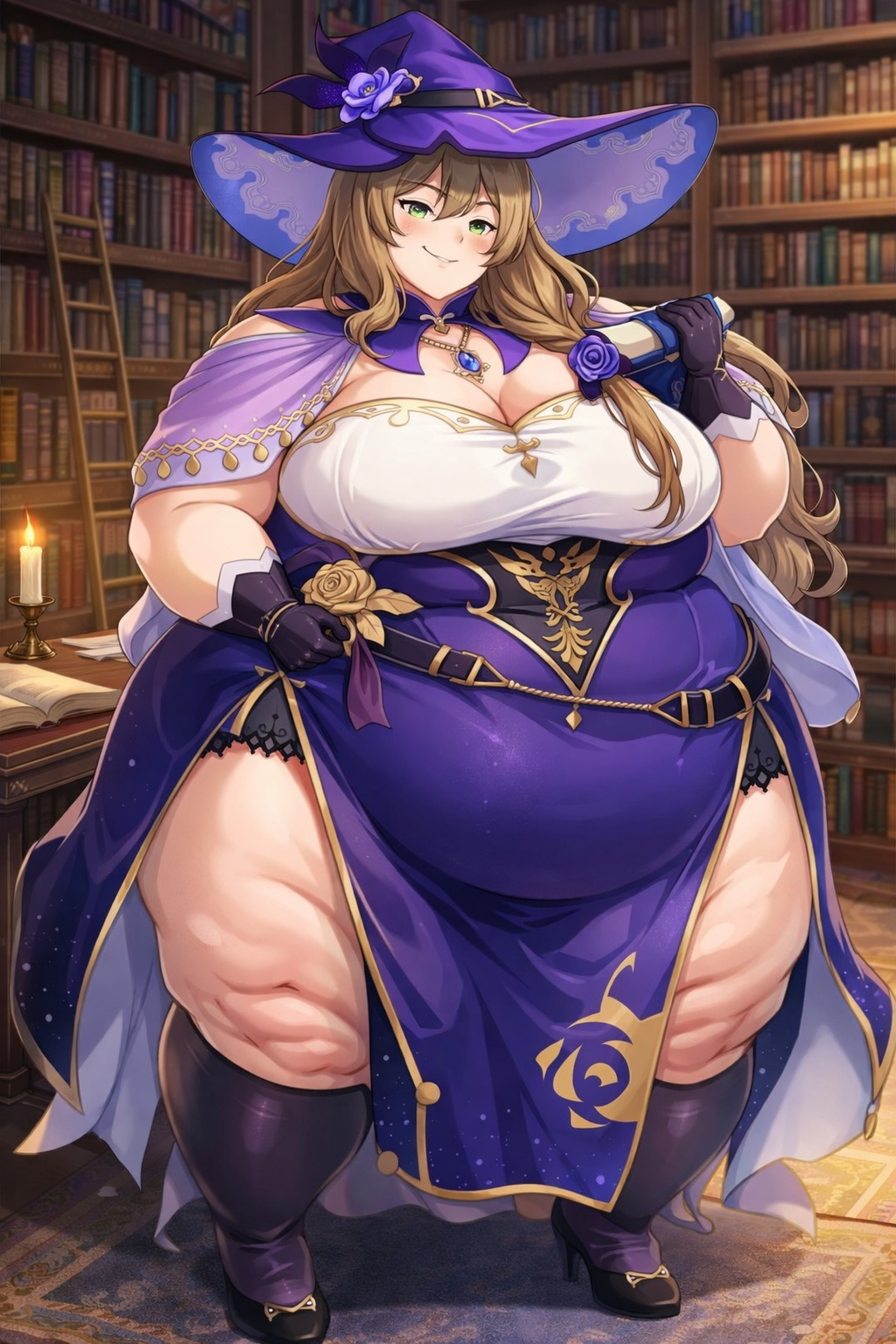 Лиза в библиотеке