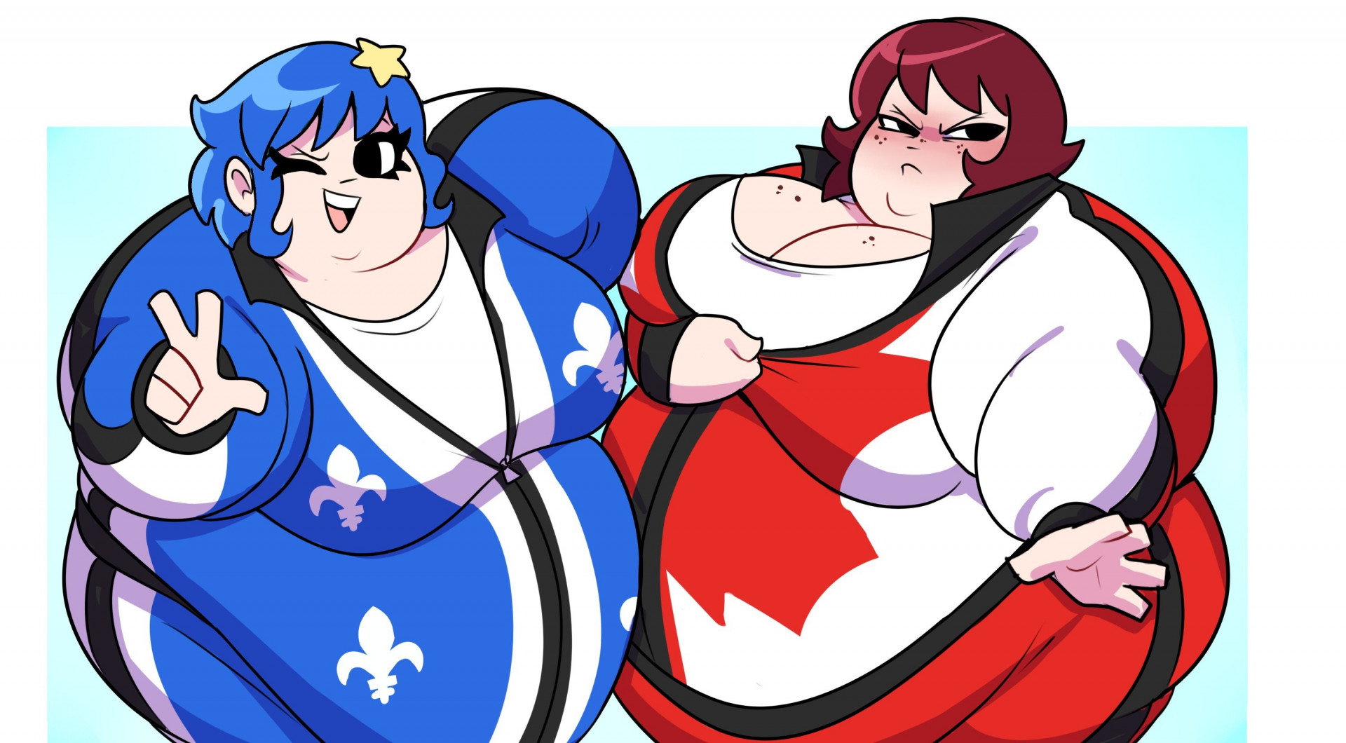 Рамона и Ким - в спортивных костюмах