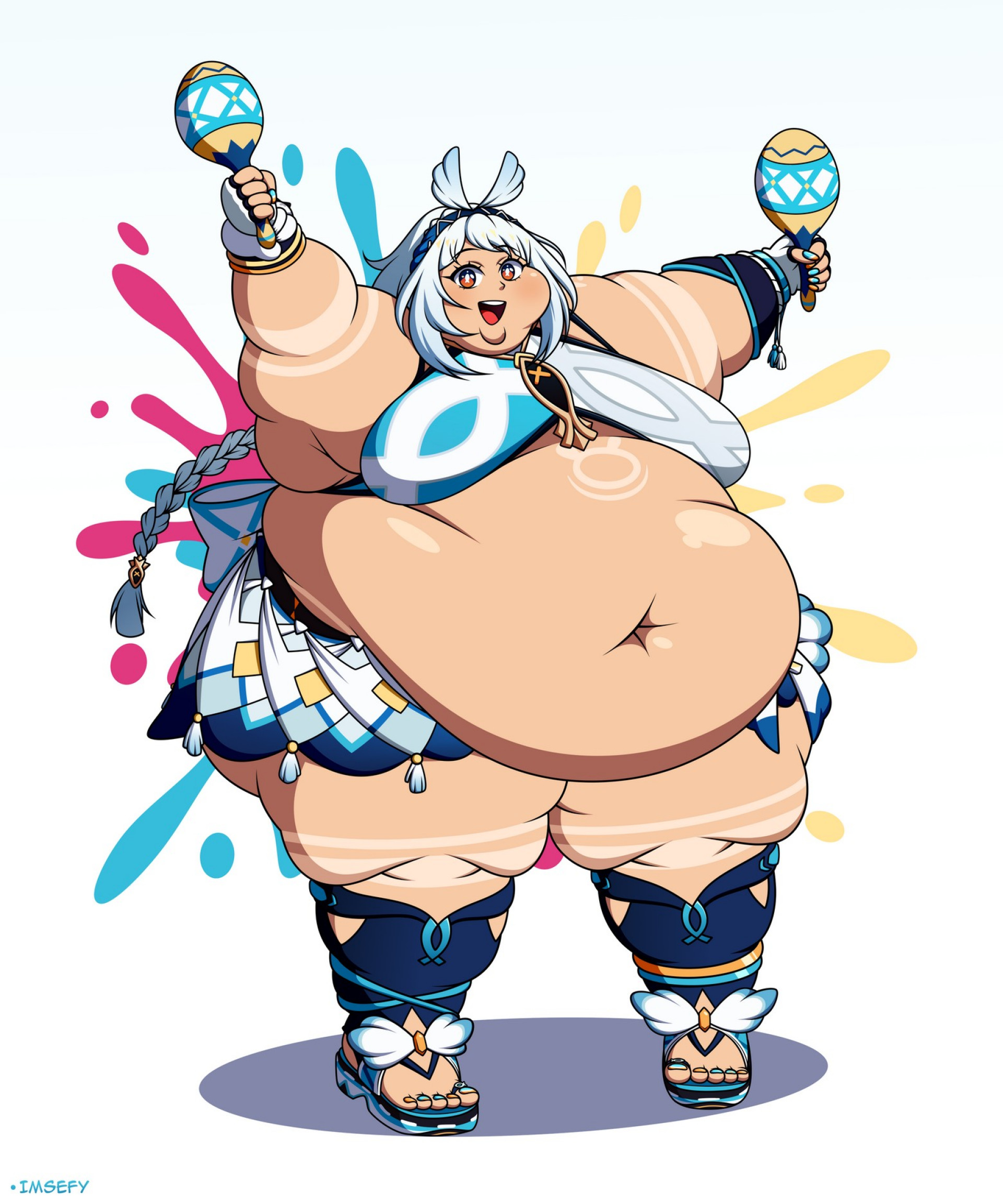 Муалани с маракасами