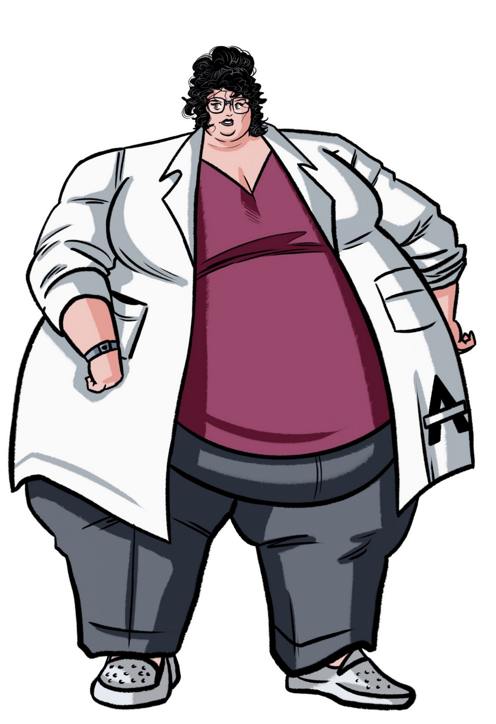 Анника Зеллер в рабочей униформе