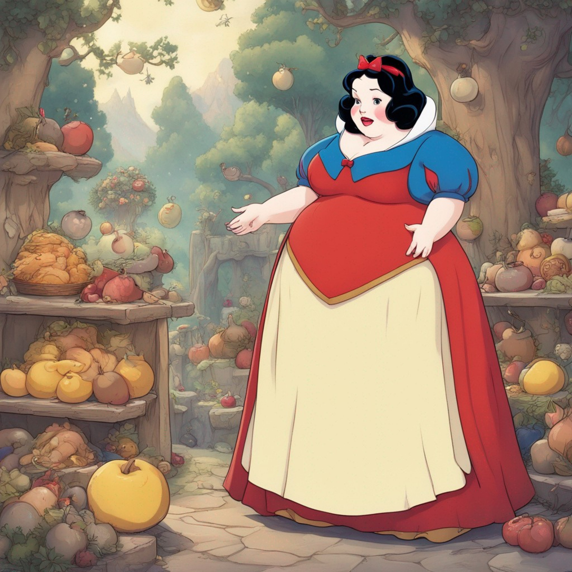 Белоснежка и яблочный склад