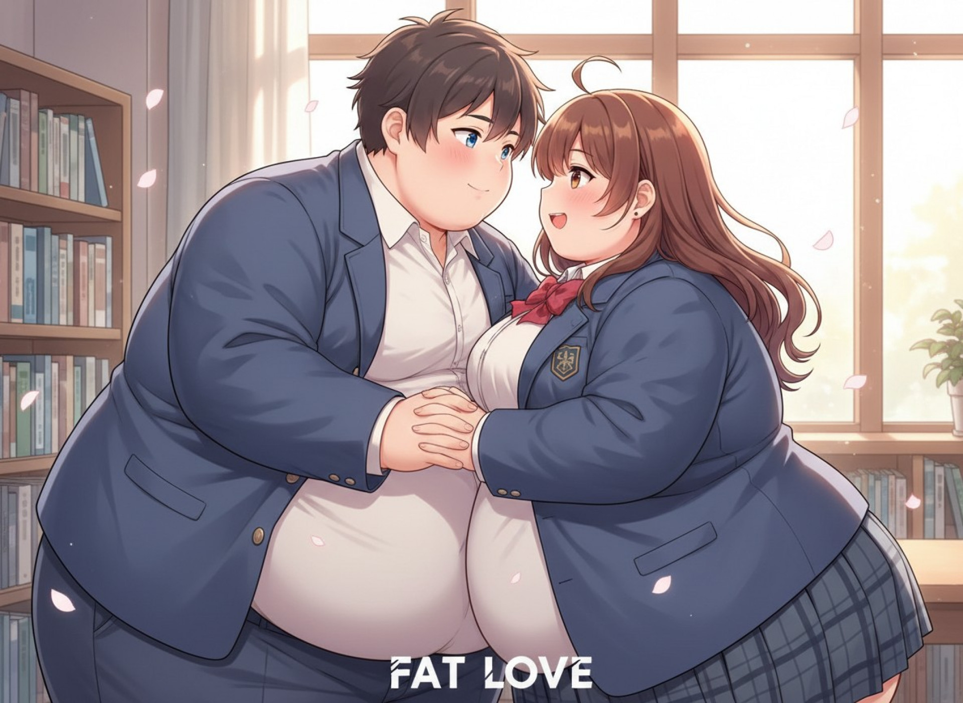 Толстые влюбленные