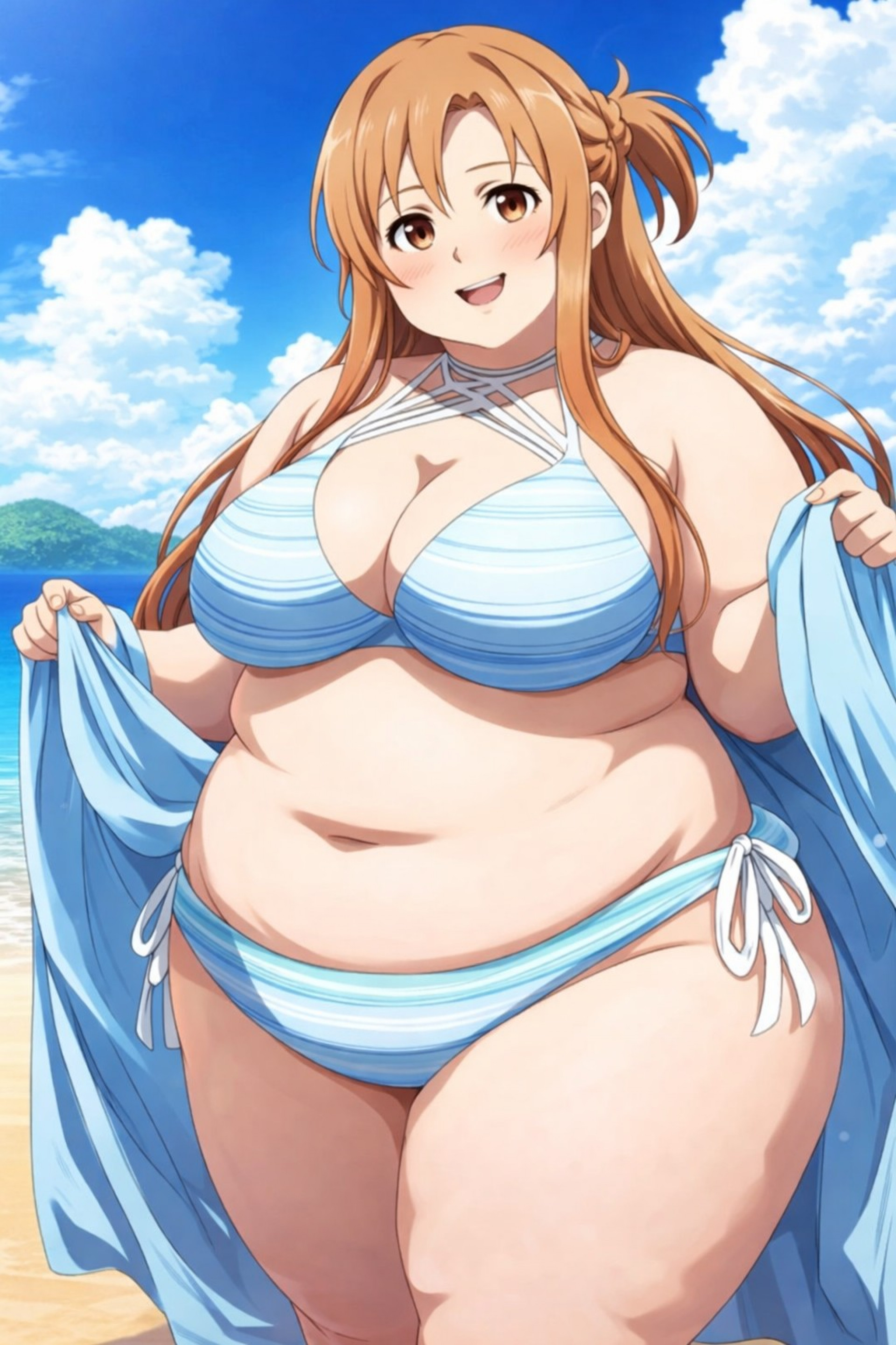 Асуна и пляжный прикид