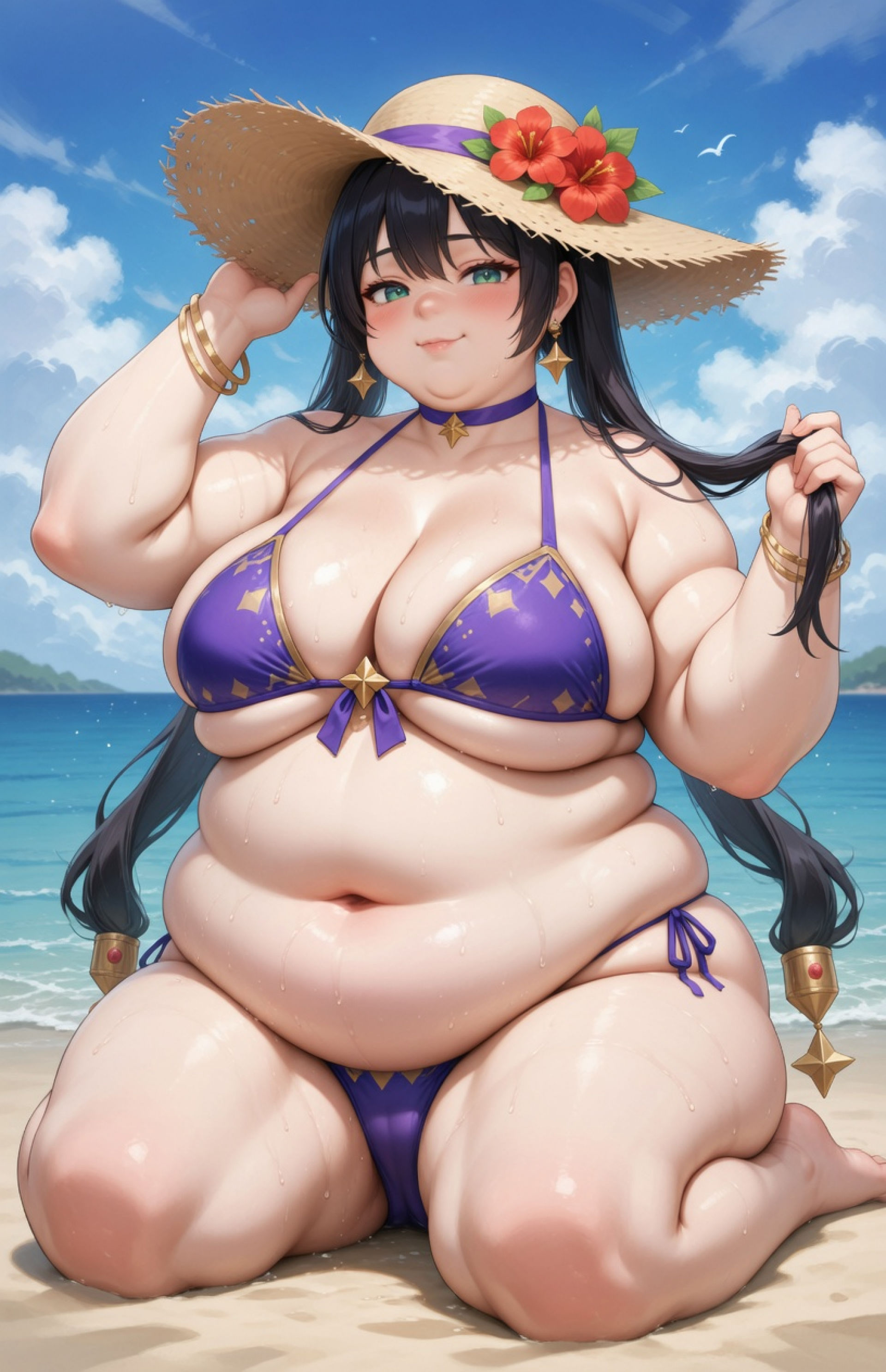 Мона и пляжное бикини