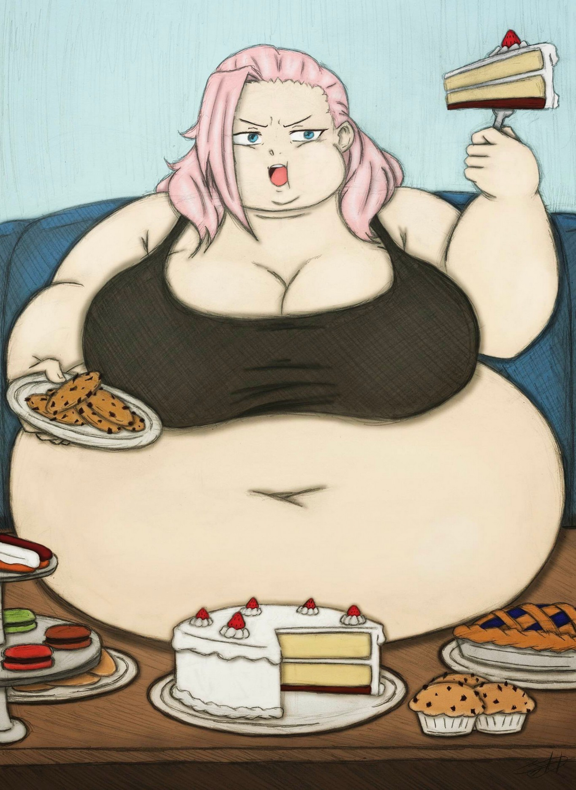 Хлоя - деньрожденное обжорство