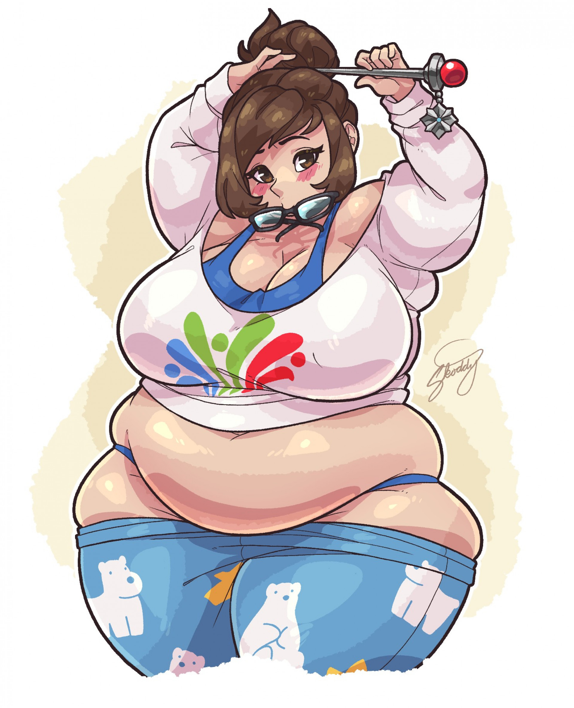 Мей - приводя себя в порядок