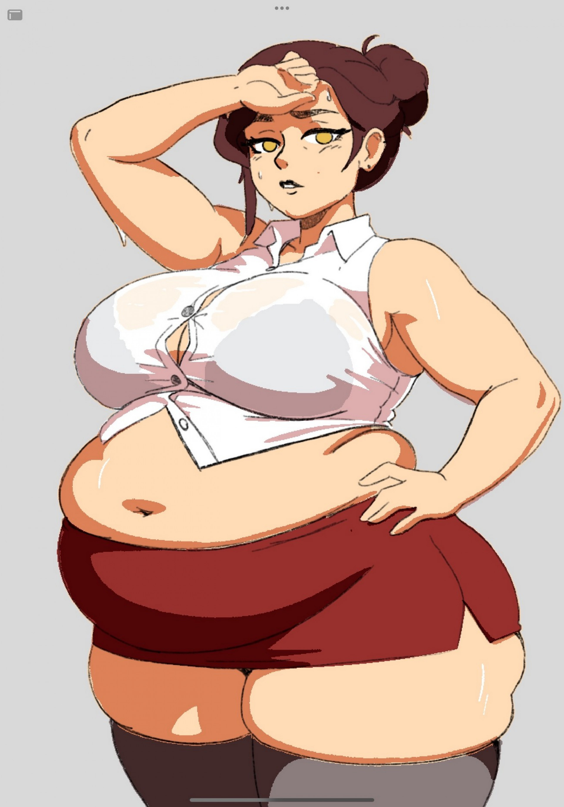 Ана - вся вспотемши