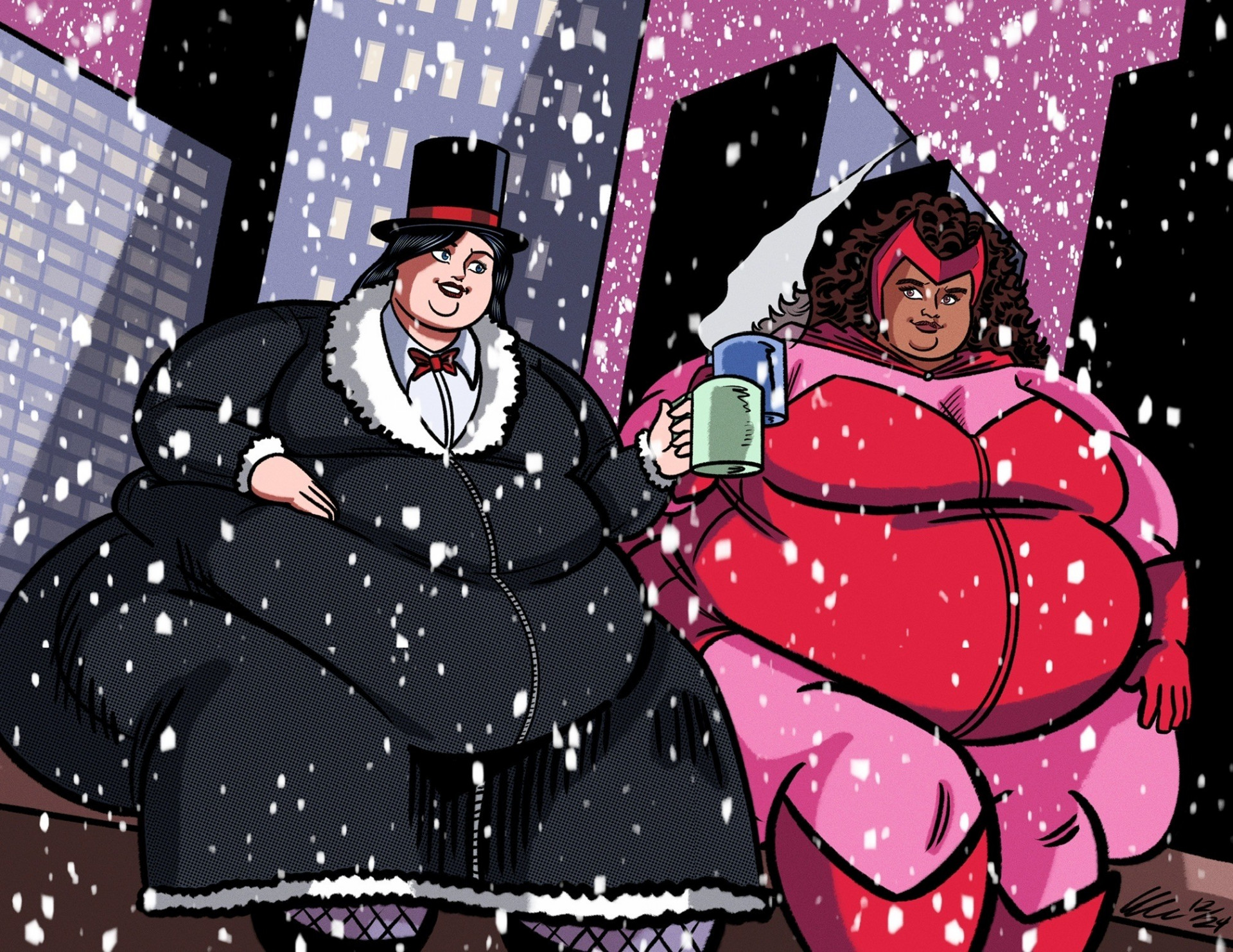 Затанна и Алая Ведьма - когда тепло даже в снег