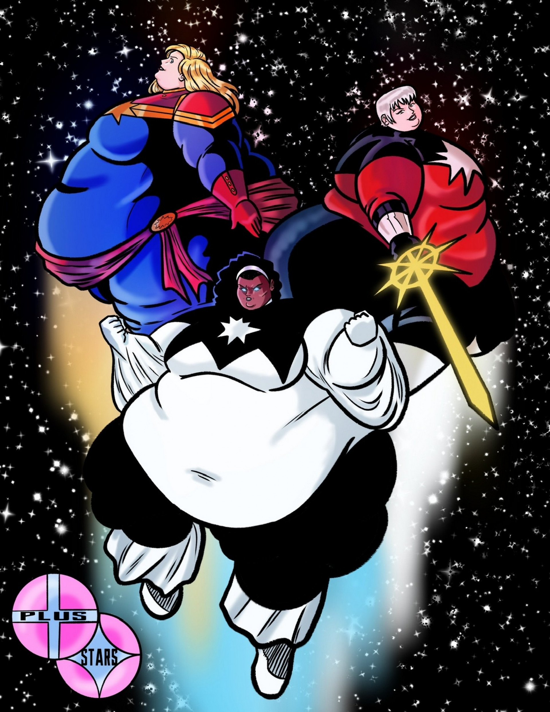 Капитан Марвел, Пульсар и Квазар - три коркулентных капитанши