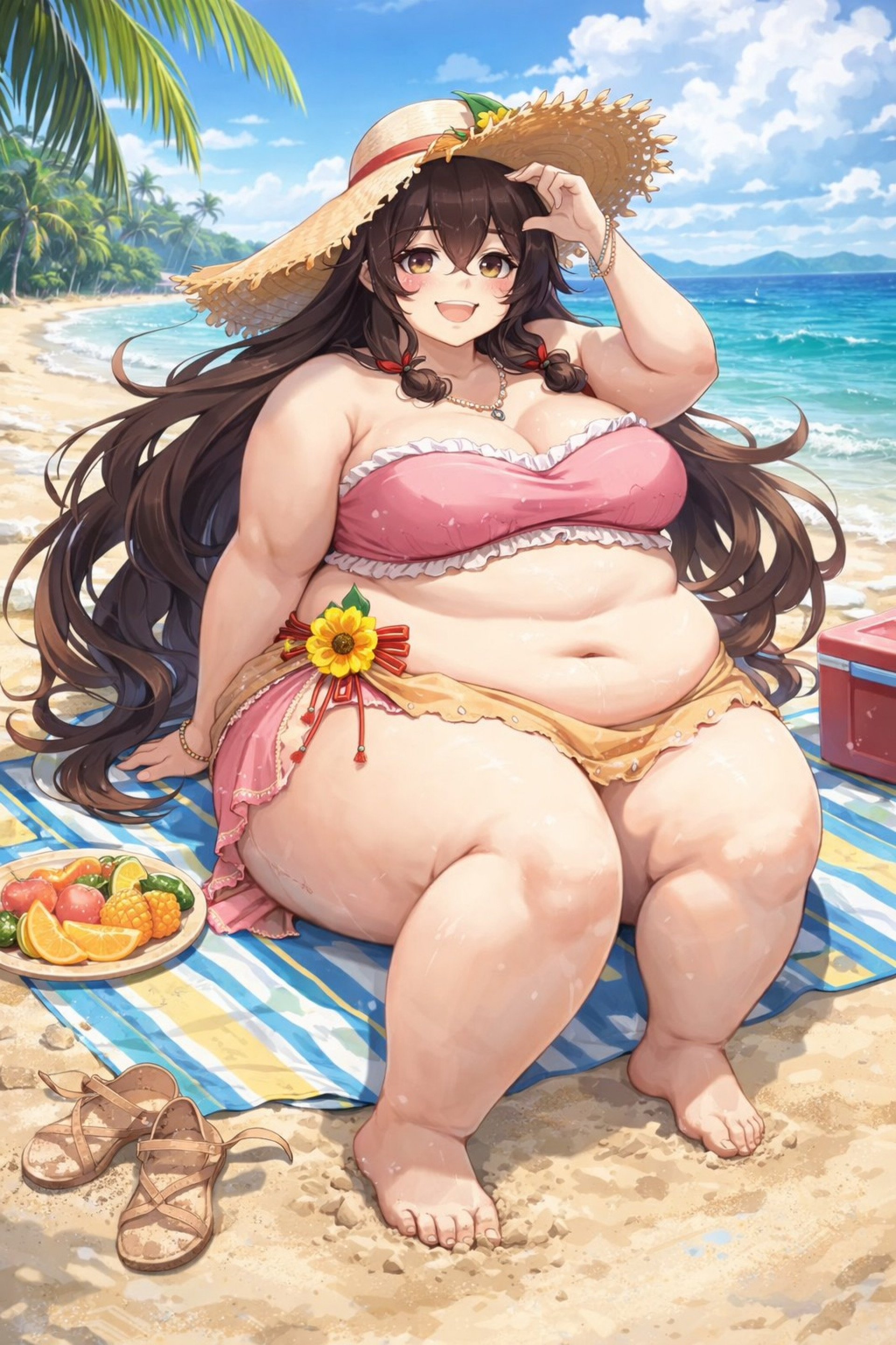 Амбер на пляже