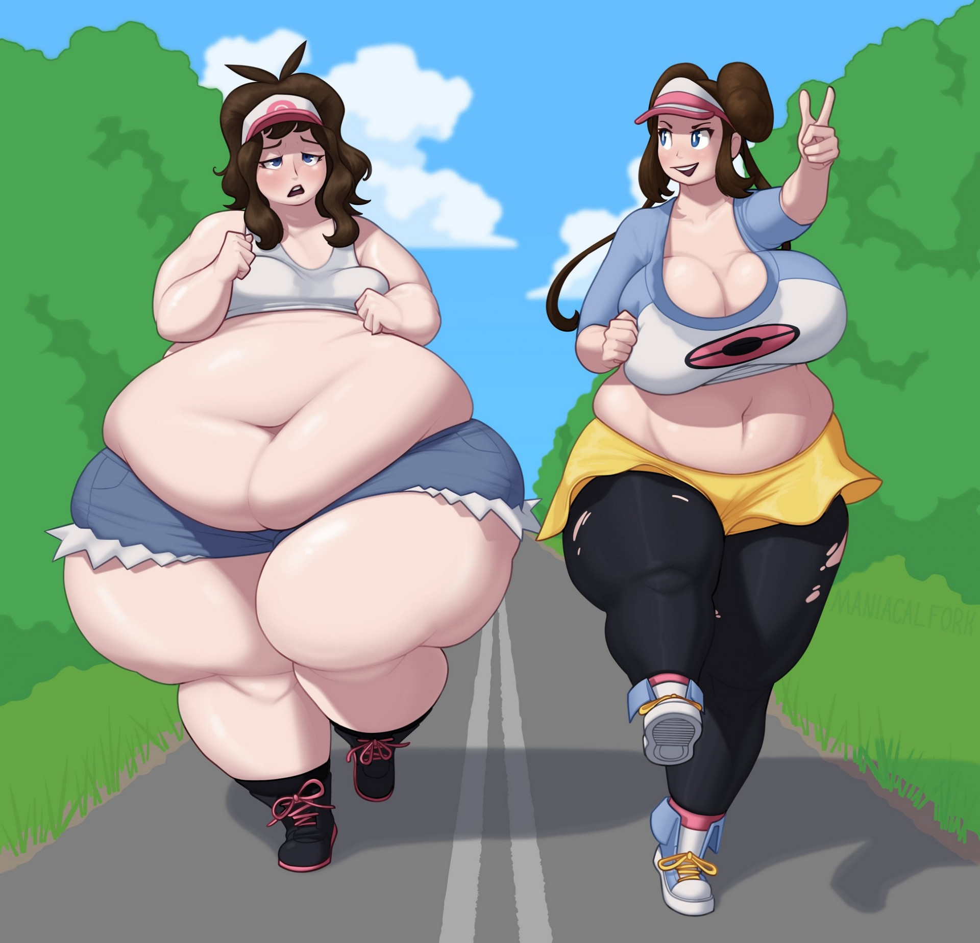 Хильда и Роза - пробежка