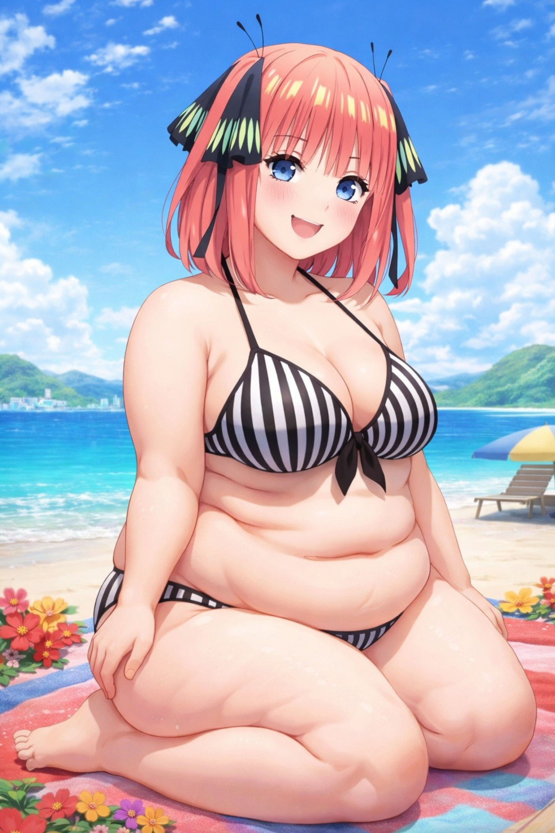 Нино - пышка на пляжу