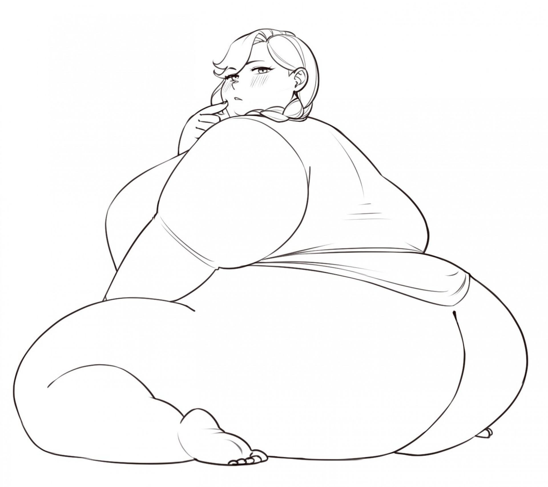 Ханна - сидя на пятках