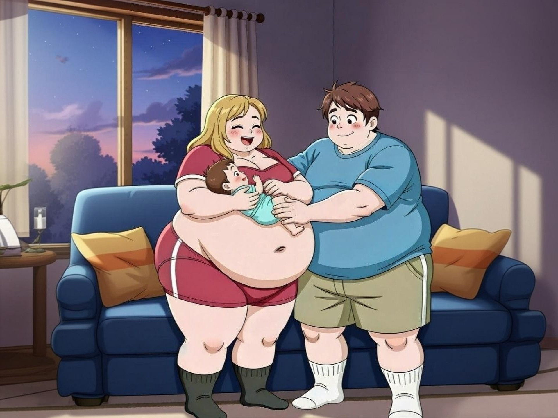 Родители с младенцем