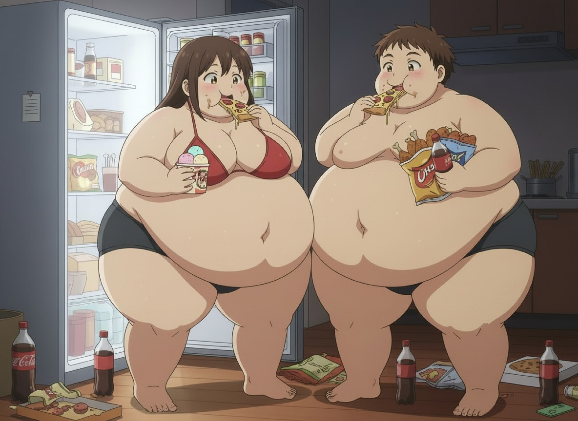 Ночной дожор в паре