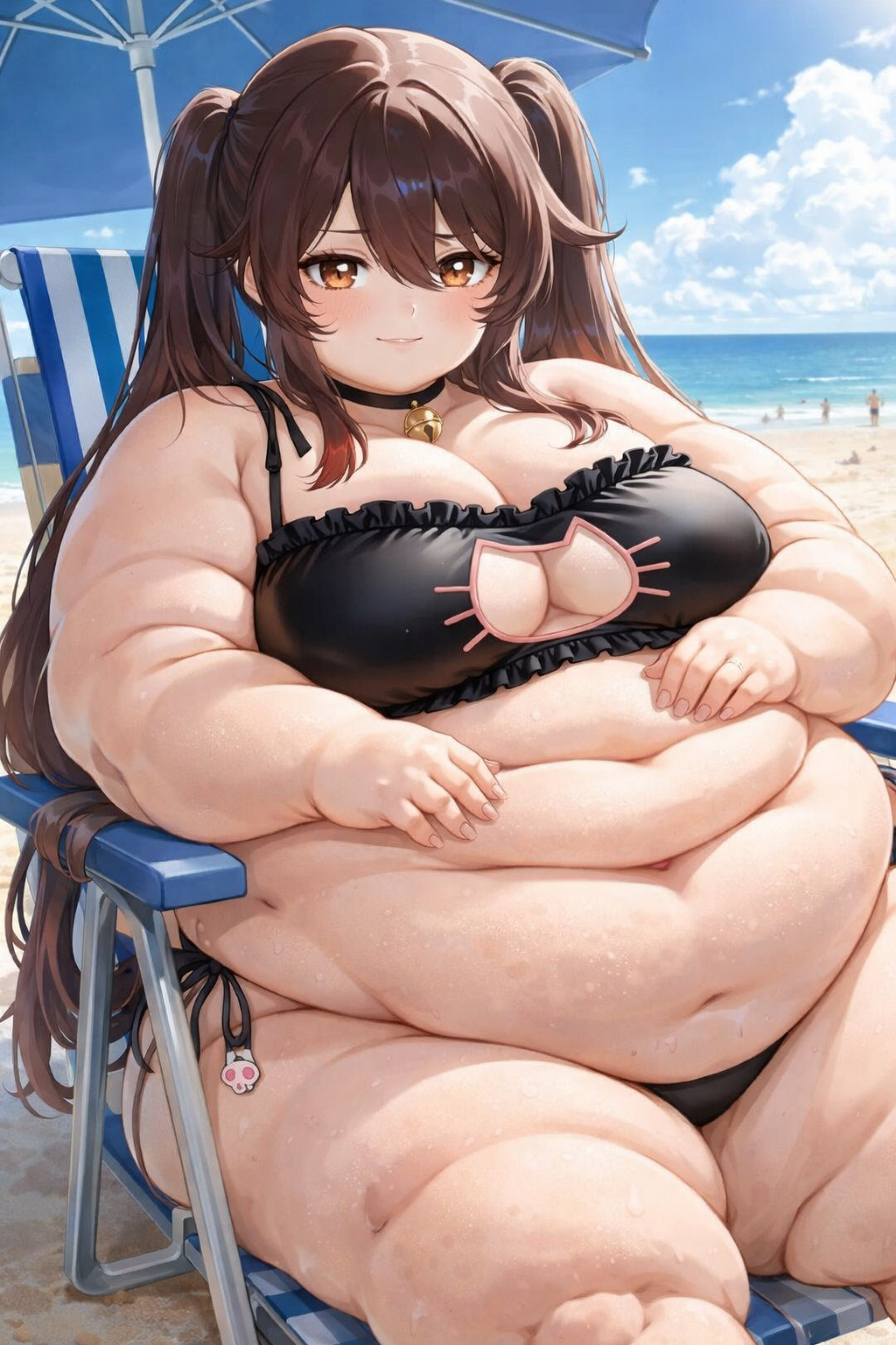 Ху Тао на пляже