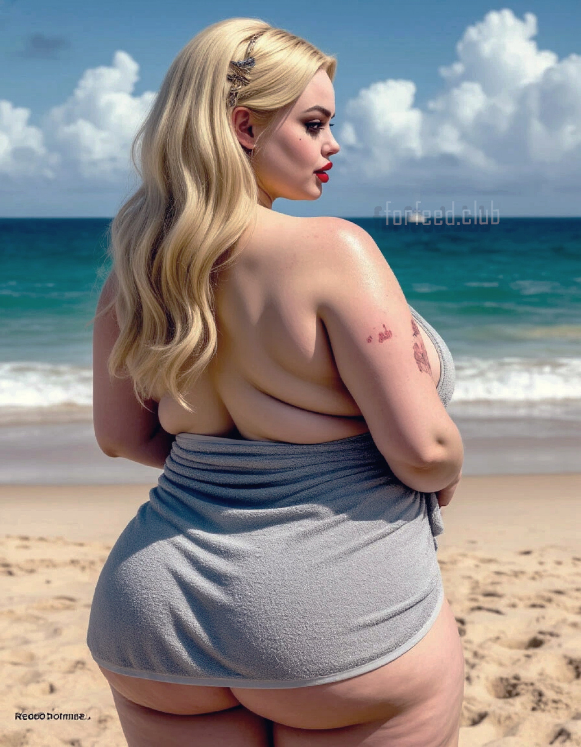 Харли на пляже